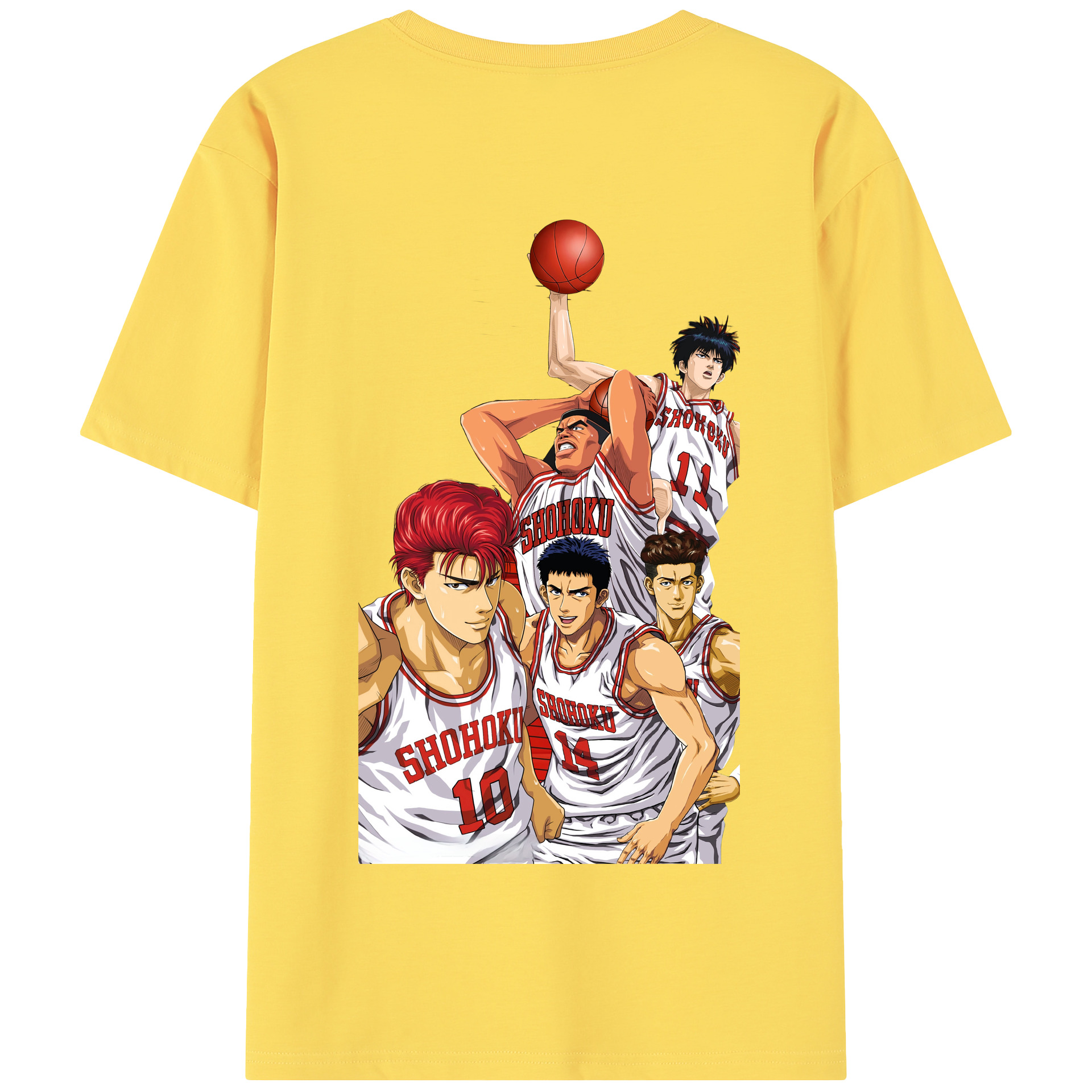 SLAM DUNK／スラムダンク 綿100％半袖Tシャツ（背面プリント）