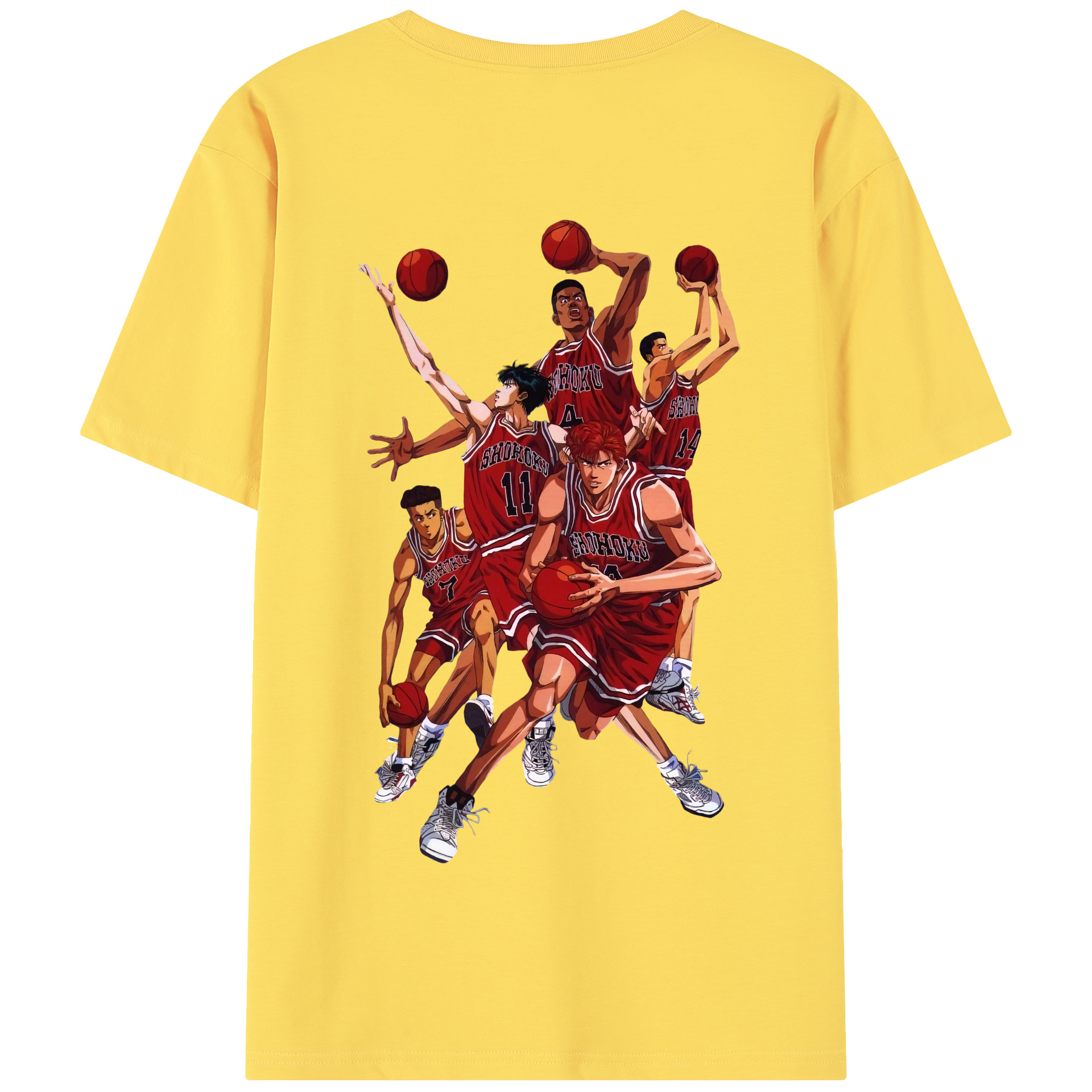SLAM DUNK／スラムダンク 綿100％半袖Tシャツ（背面プリント）