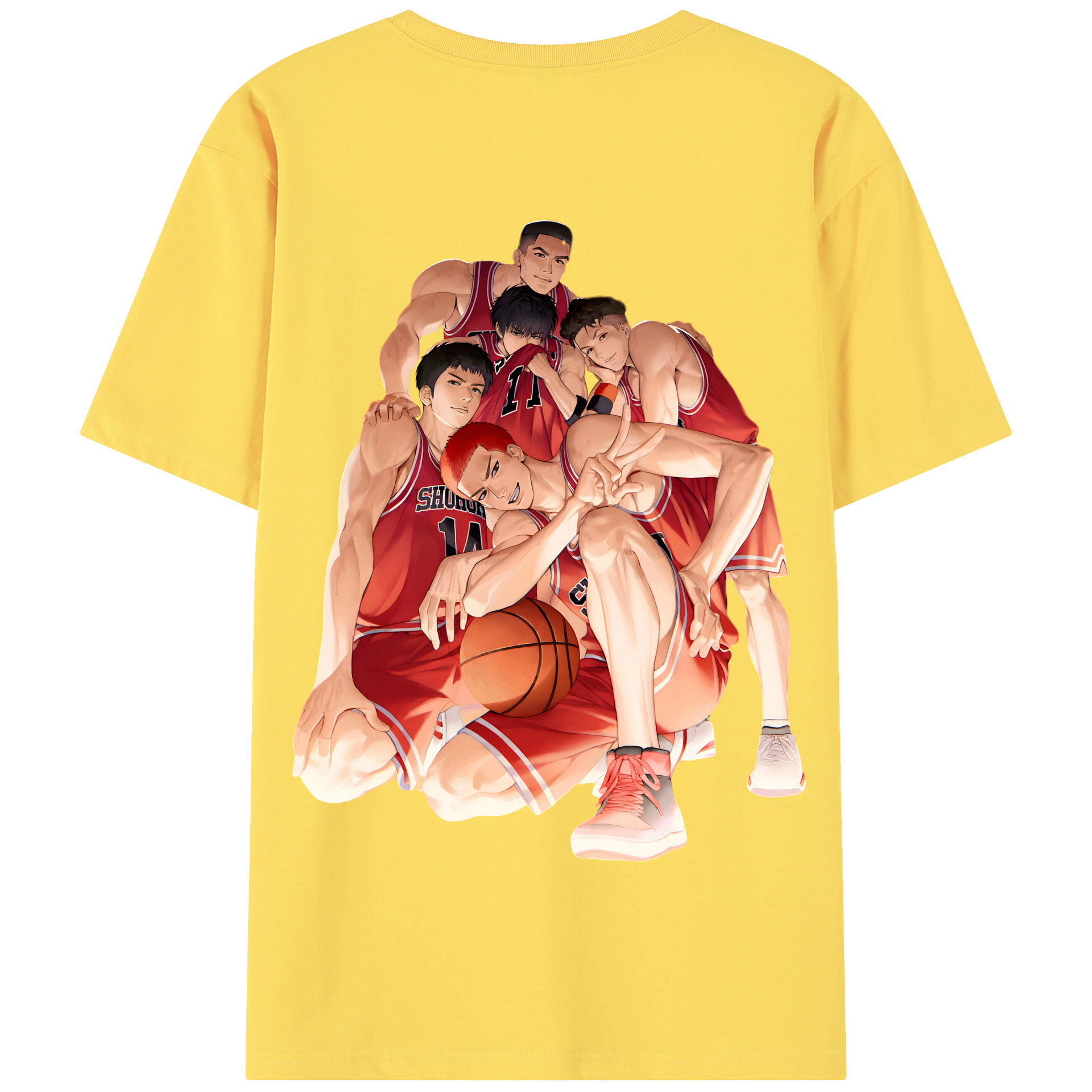 SLAM DUNK／スラムダンク 綿100％半袖Tシャツ（背面プリント）