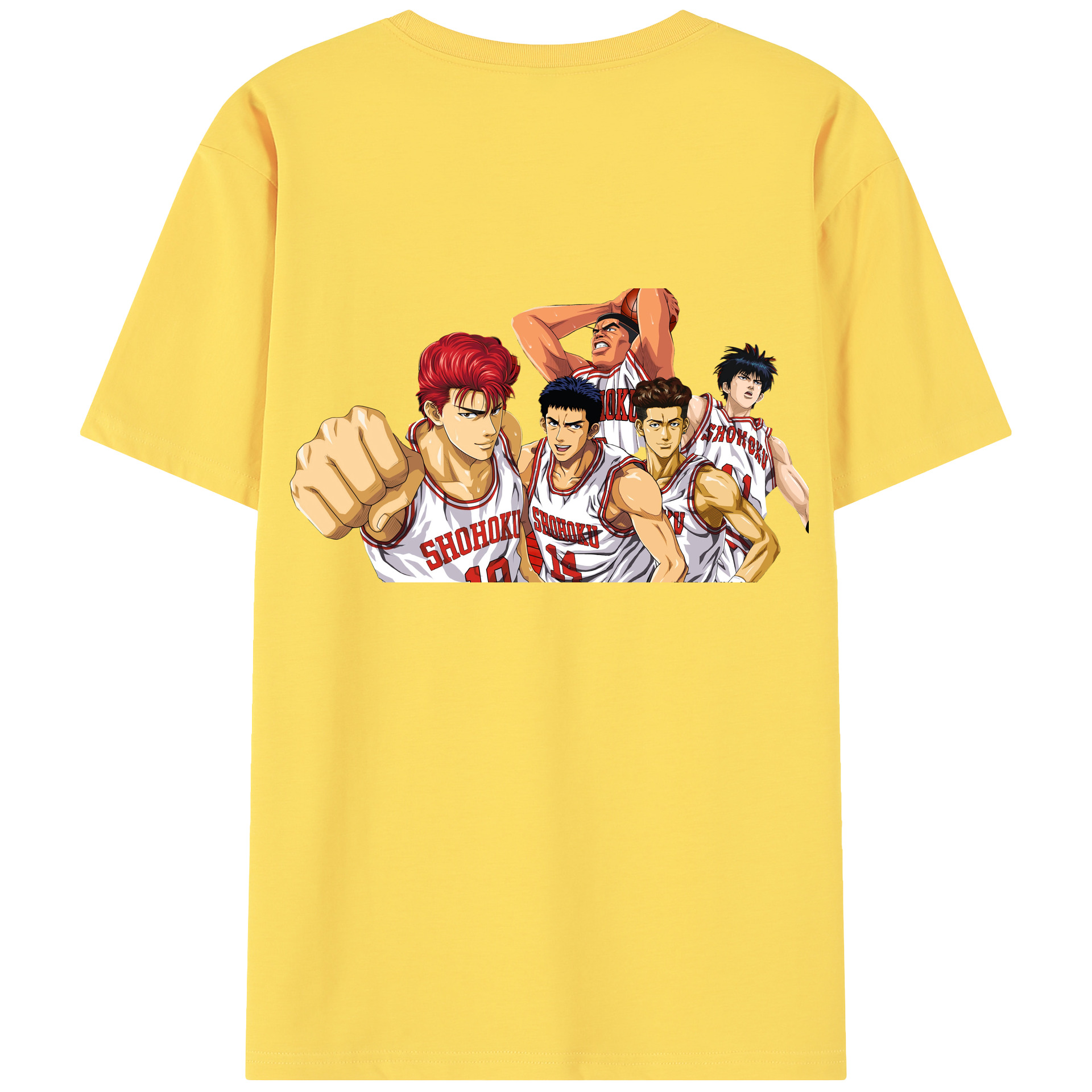 SLAM DUNK／スラムダンク 綿100％半袖Tシャツ（背面プリント）