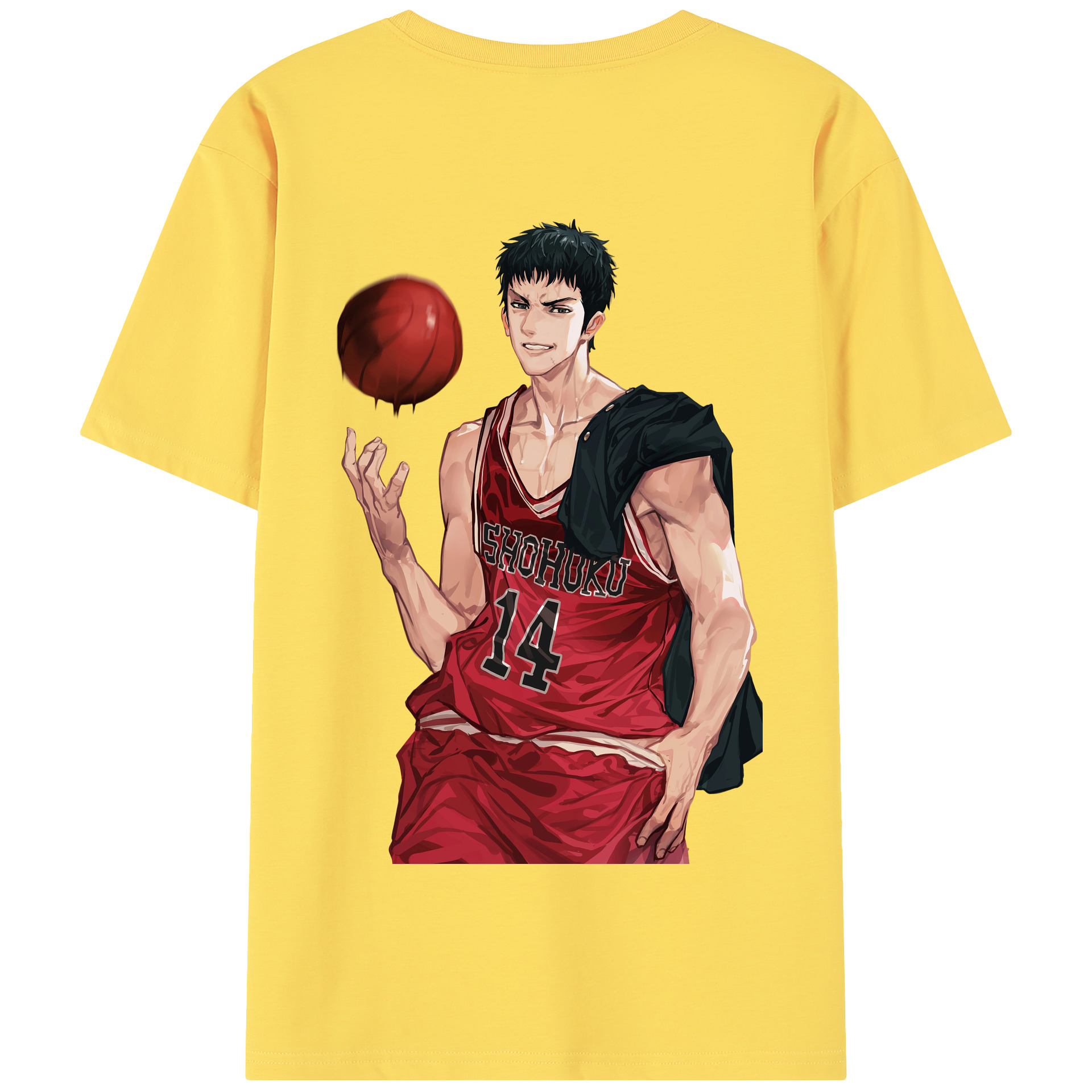 SLAM DUNK／スラムダンク 綿100％半袖Tシャツ（背面プリント）