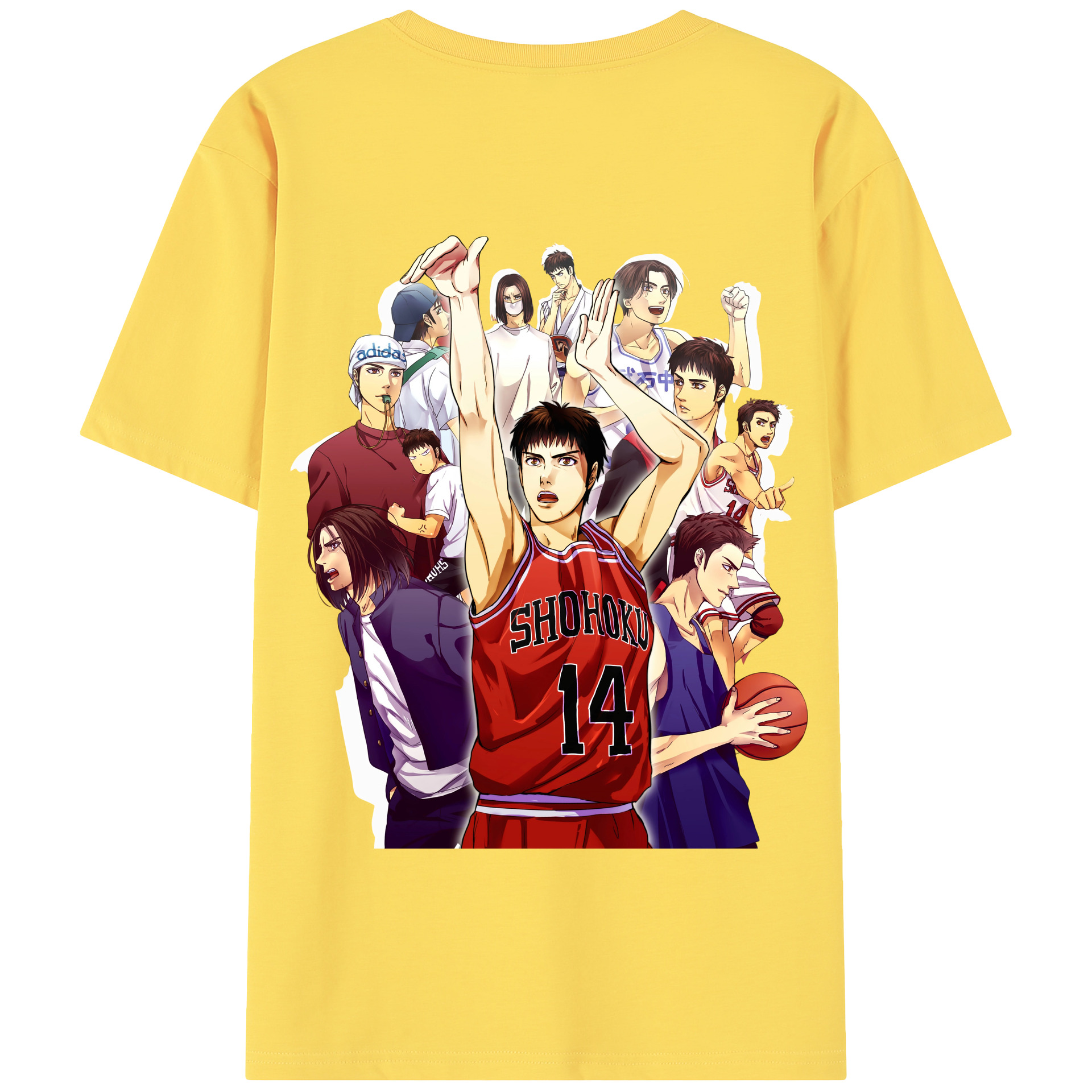 SLAM DUNK／スラムダンク 綿100％半袖Tシャツ（背面プリント）