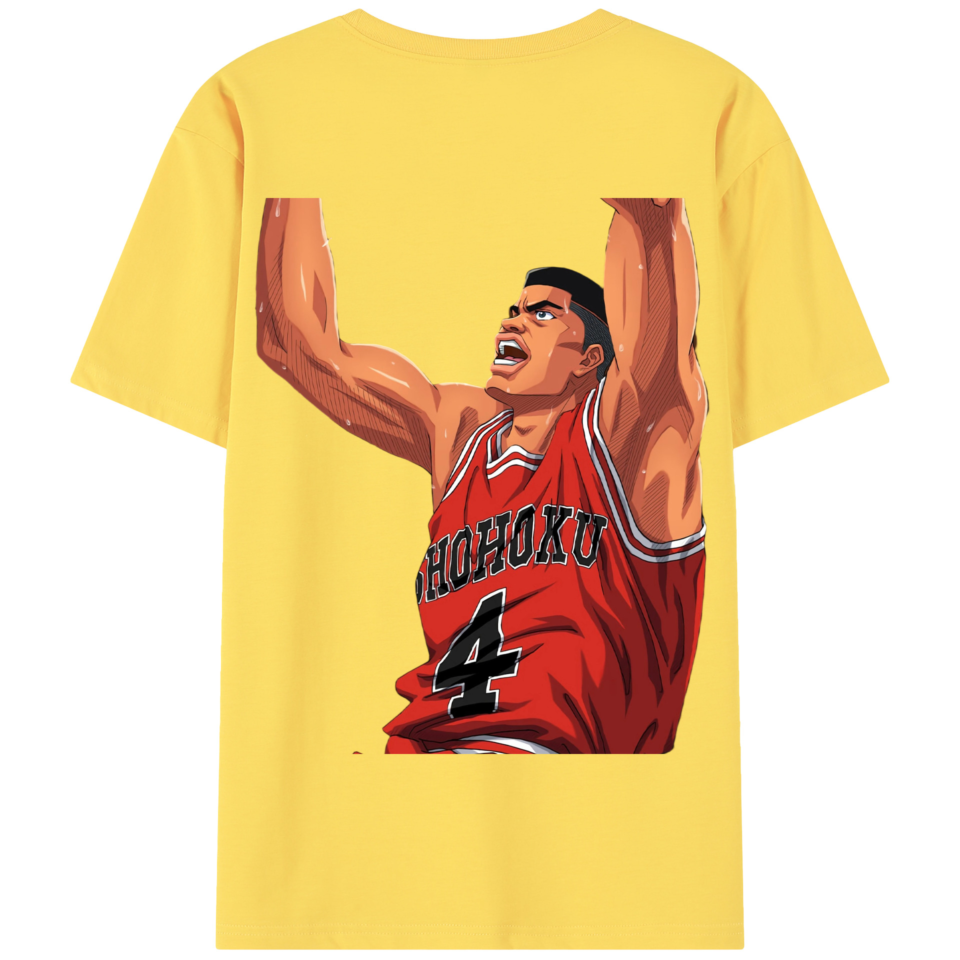 SLAM DUNK／スラムダンク 綿100％半袖Tシャツ（背面プリント）