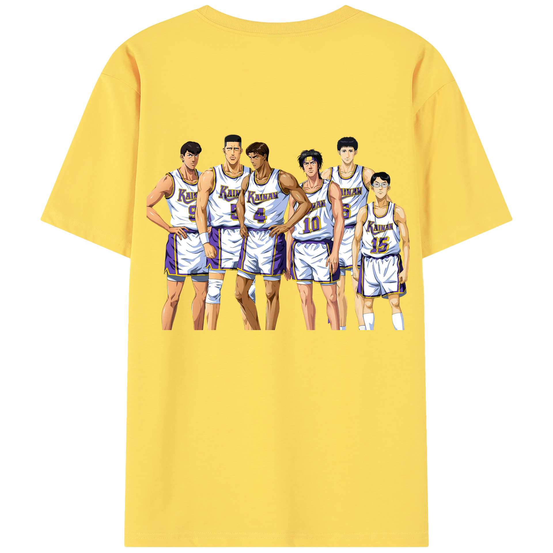 SLAM DUNK／スラムダンク 綿100％半袖Tシャツ（背面プリント）