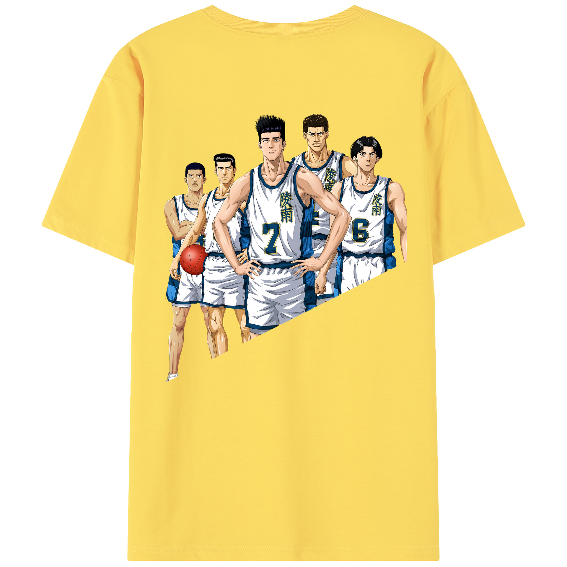SLAM DUNK／スラムダンク 綿100％半袖Tシャツ（背面プリント）
