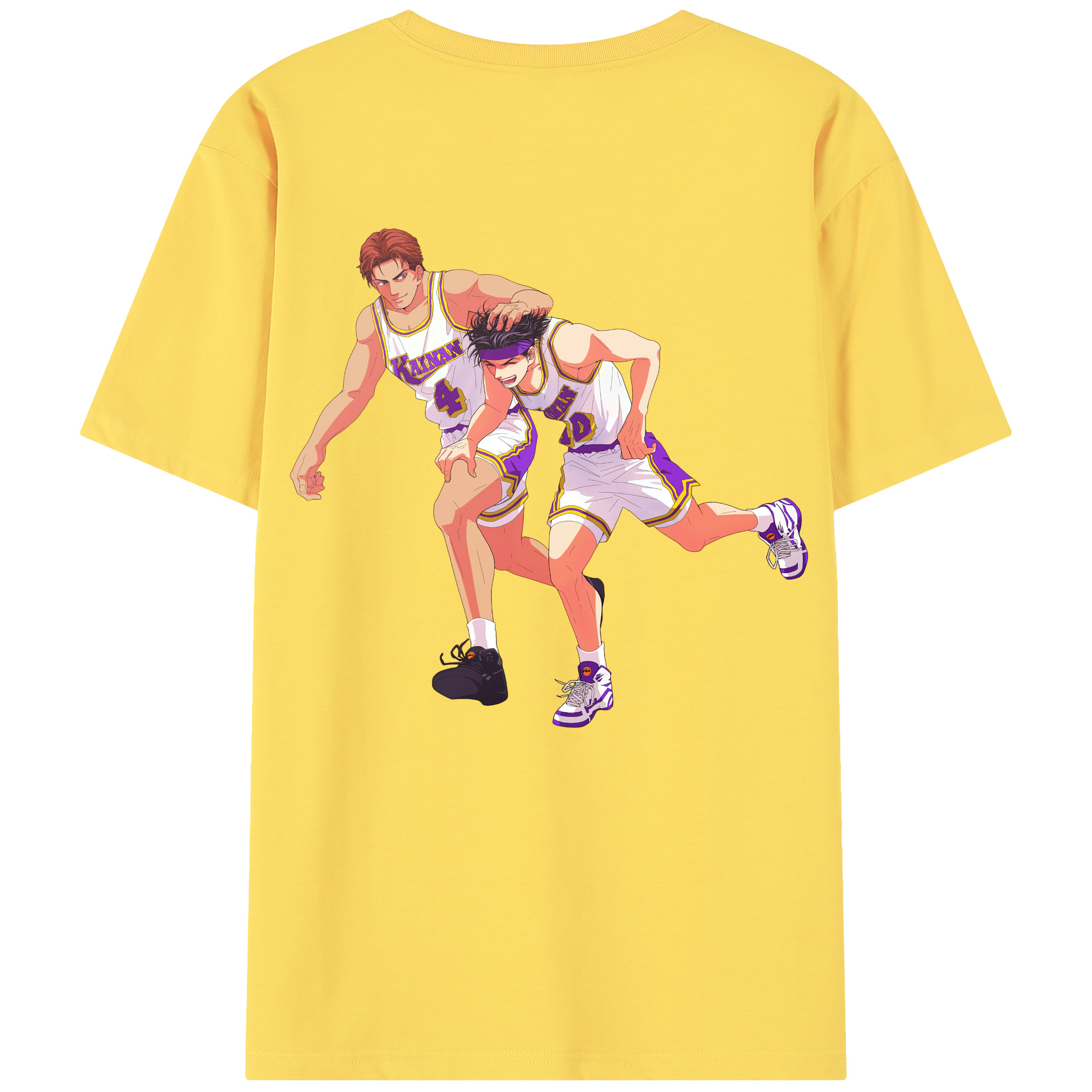 SLAM DUNK／スラムダンク 綿100％半袖Tシャツ（背面プリント）