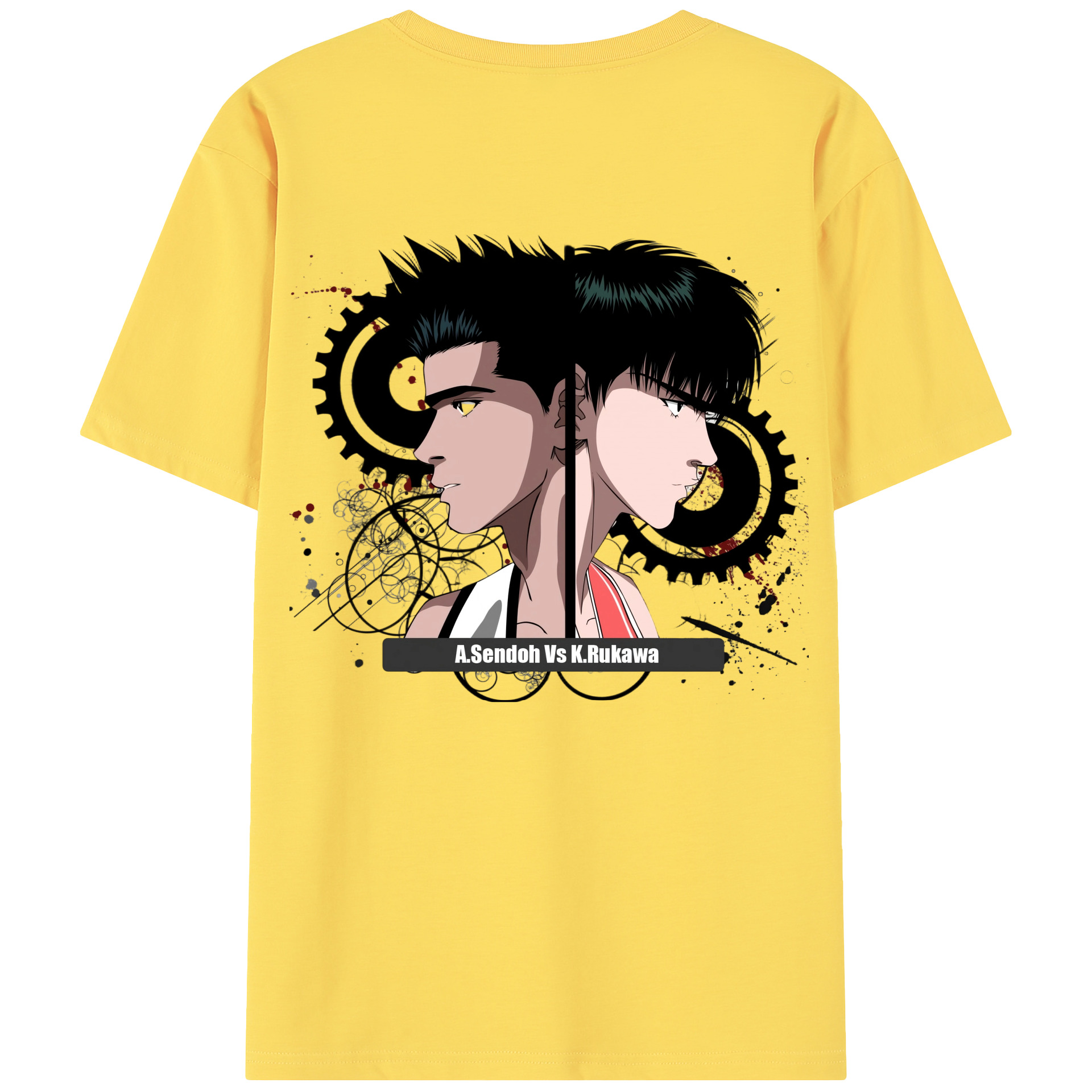 SLAM DUNK／スラムダンク 綿100％半袖Tシャツ（背面プリント）