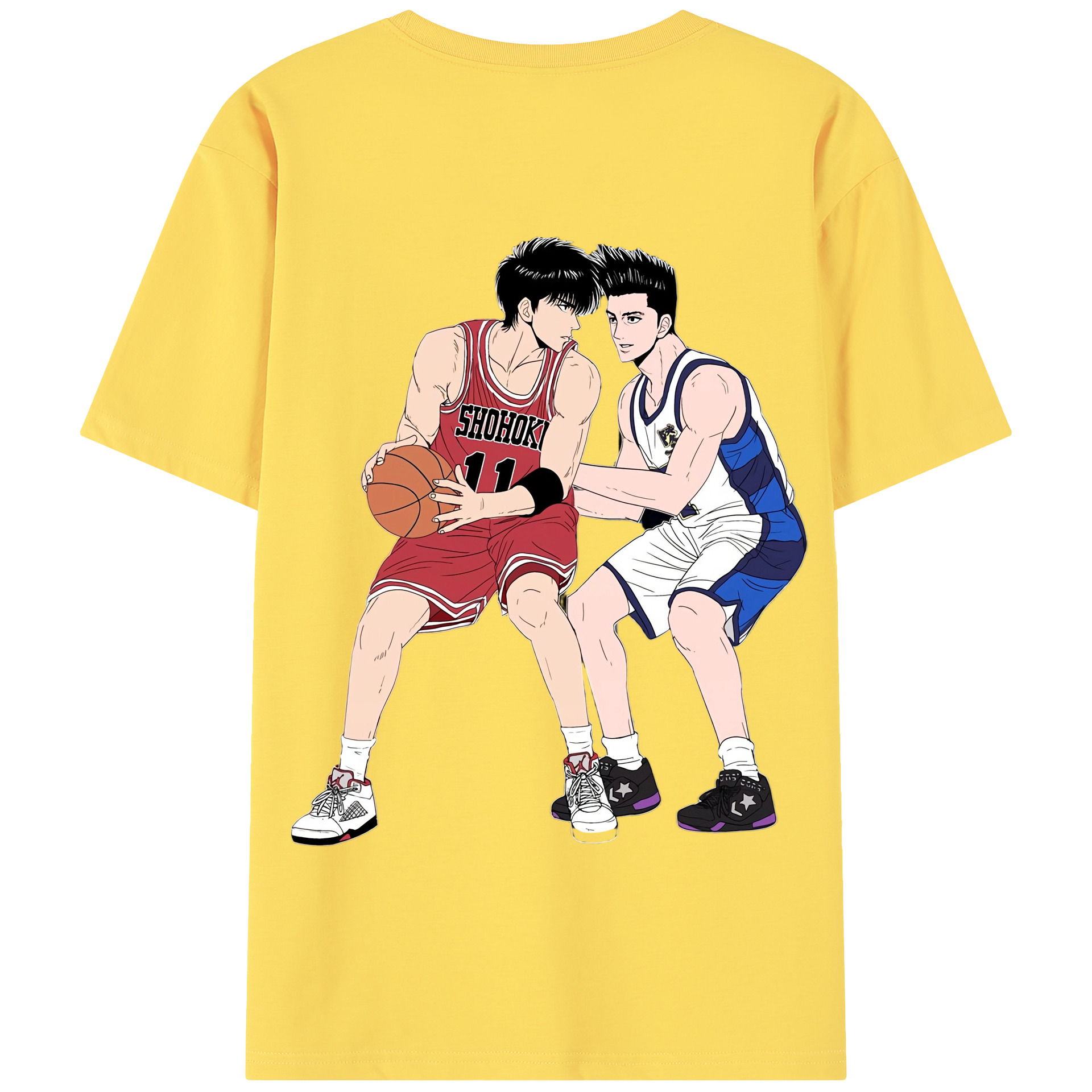 SLAM DUNK／スラムダンク 綿100％半袖Tシャツ（背面プリント）