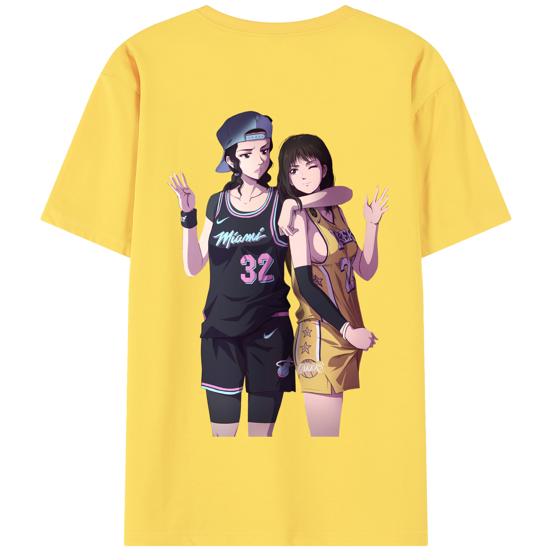 SLAM DUNK／スラムダンク 綿100％半袖Tシャツ（背面プリント）