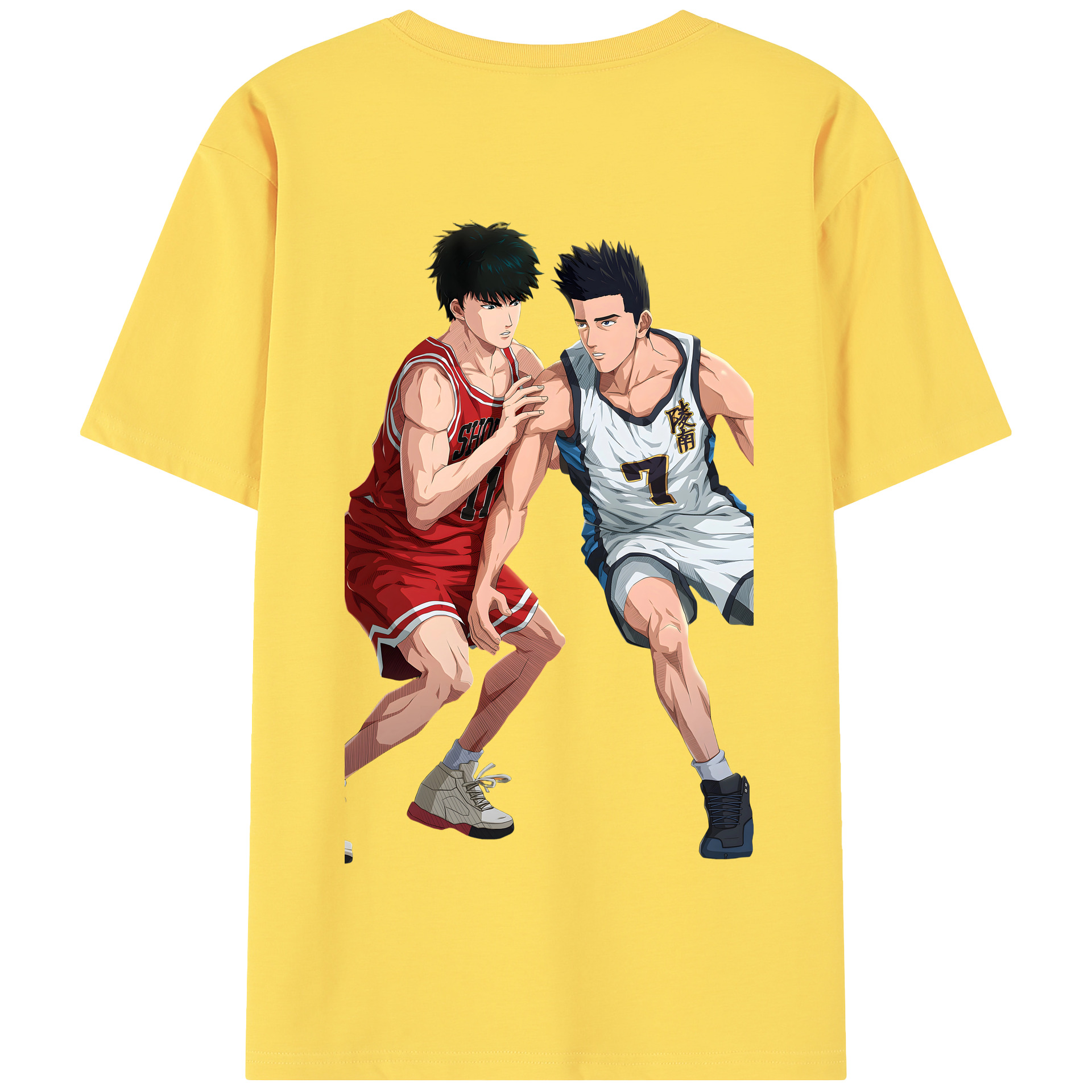 SLAM DUNK／スラムダンク 綿100％半袖Tシャツ（背面プリント）