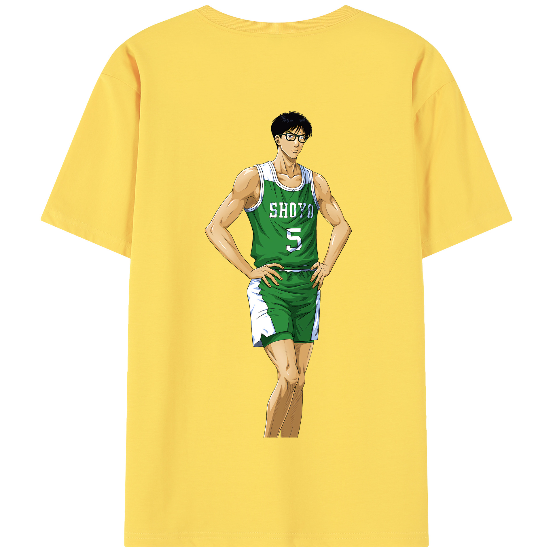 SLAM DUNK／スラムダンク 綿100％半袖Tシャツ（背面プリント）