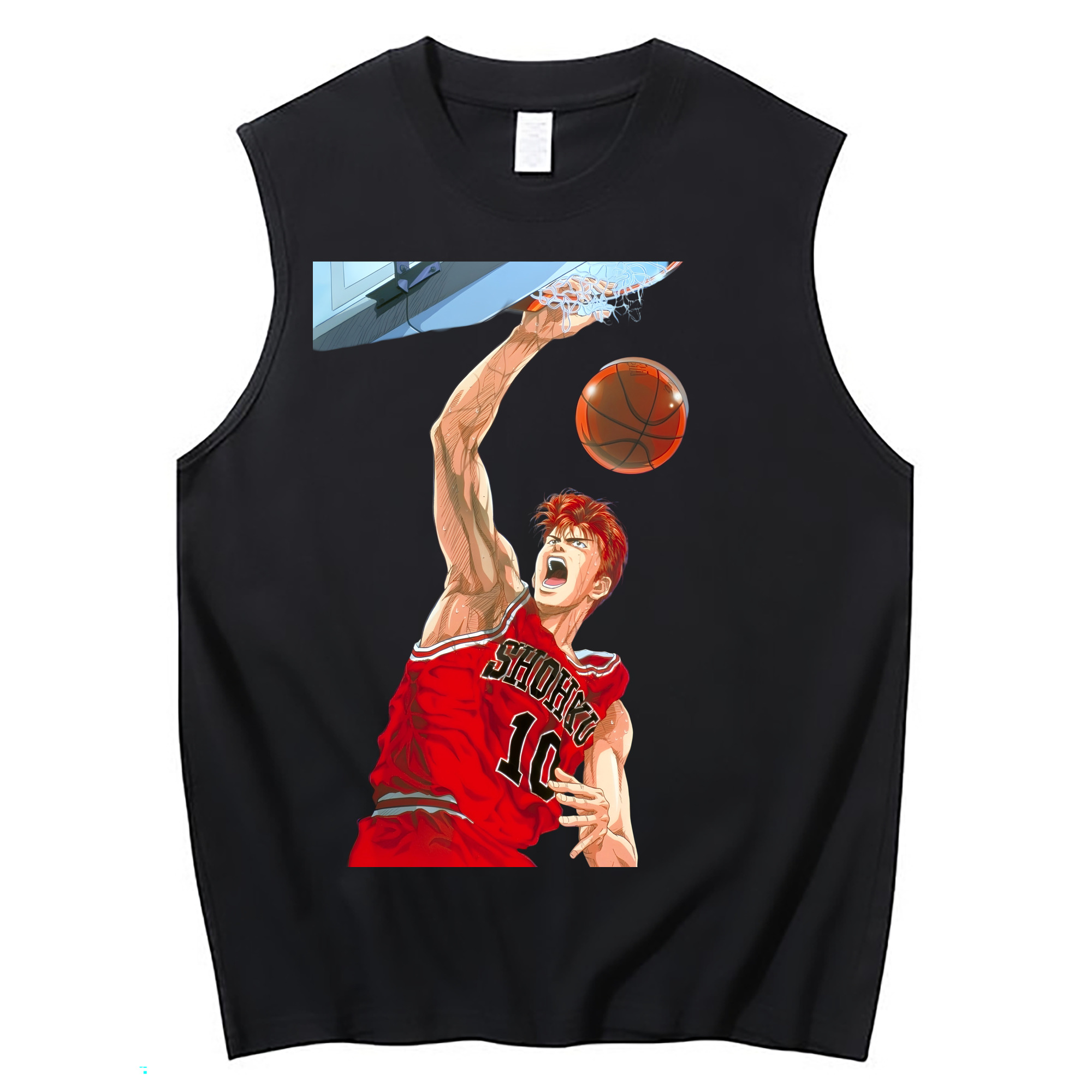 （画像用） SLAM DUNK／スラムダンク コットン100％タンクトップ（フロントプリント）