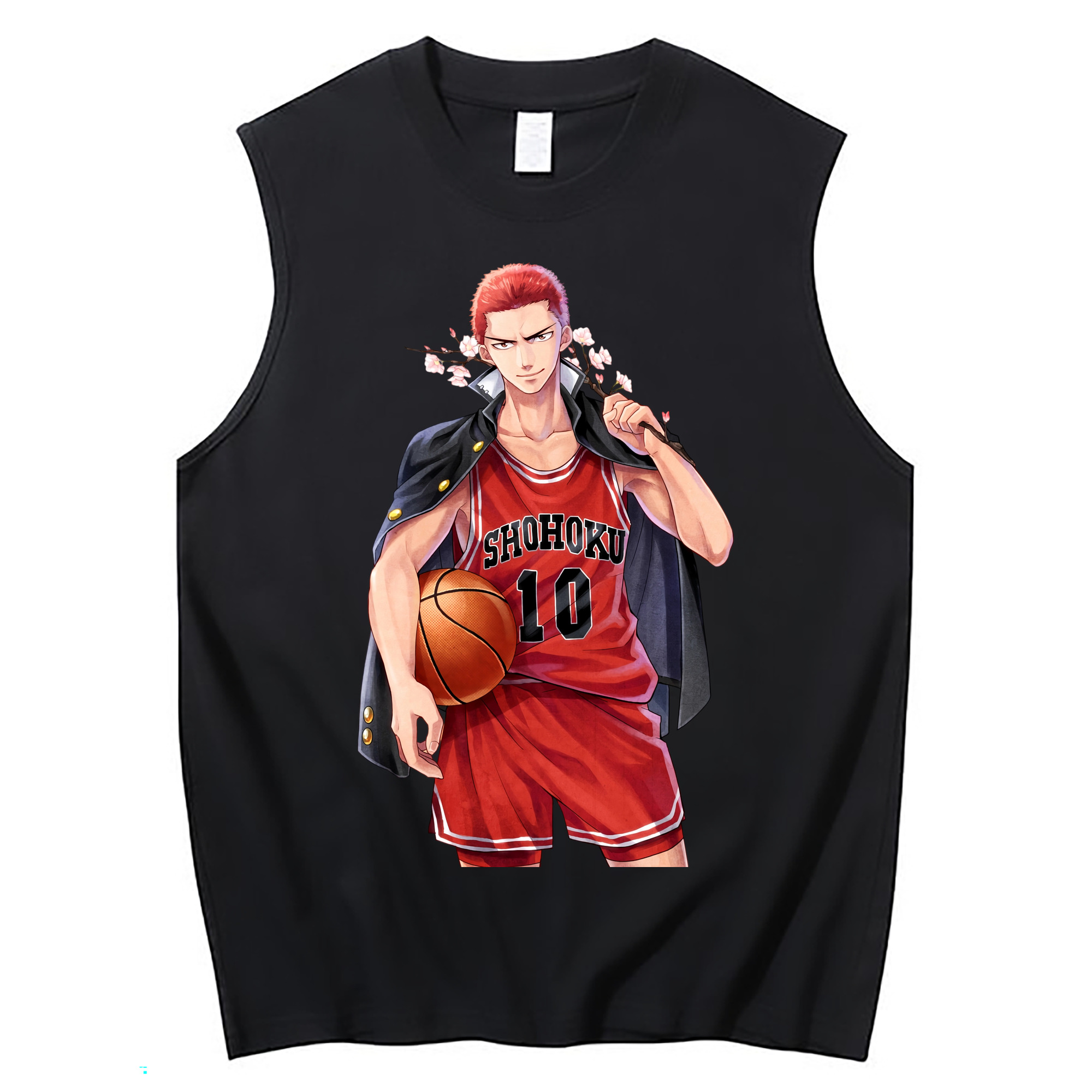（画像用） SLAM DUNK／スラムダンク コットン100％タンクトップ（フロントプリント）