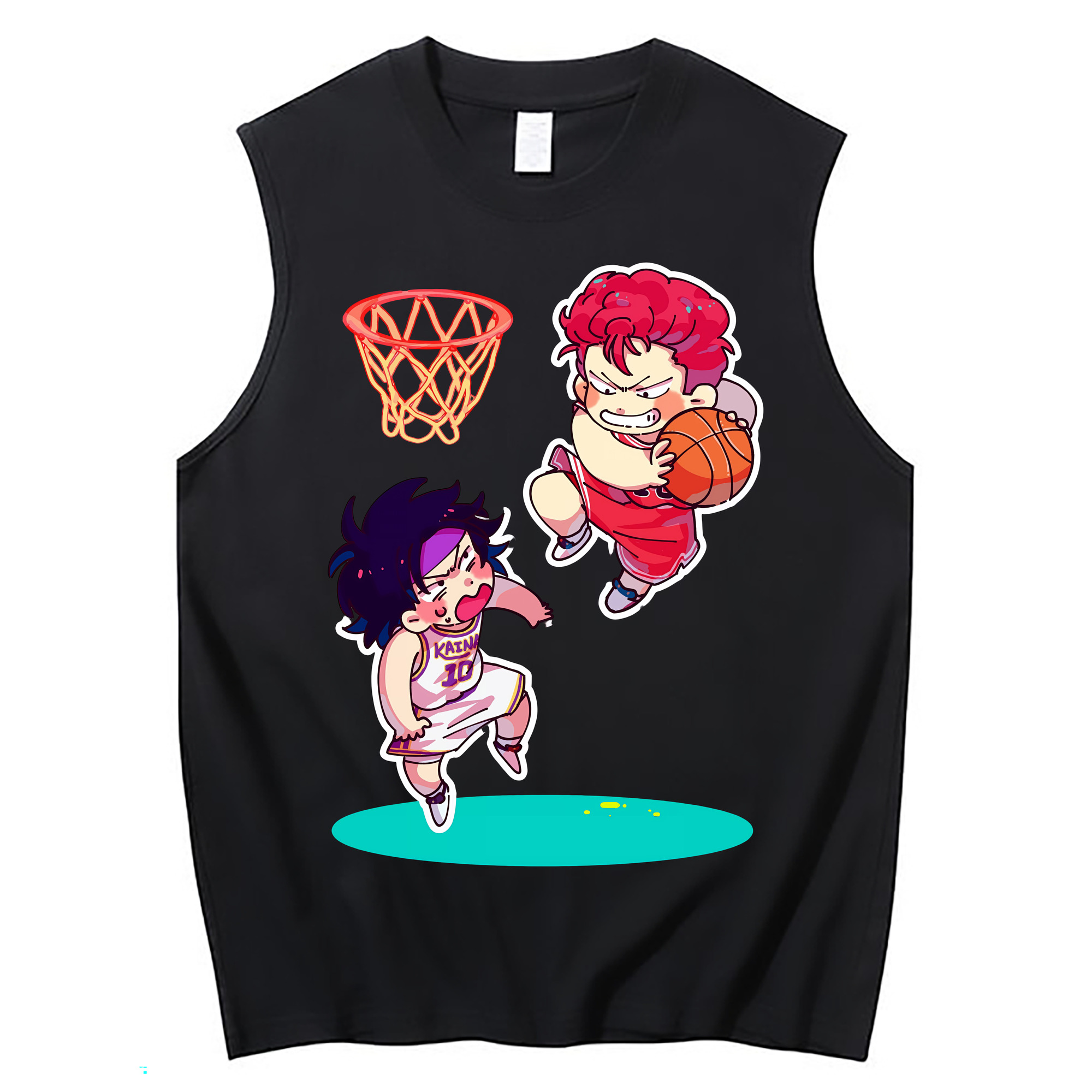 （画像用） SLAM DUNK／スラムダンク コットン100％タンクトップ（フロントプリント）