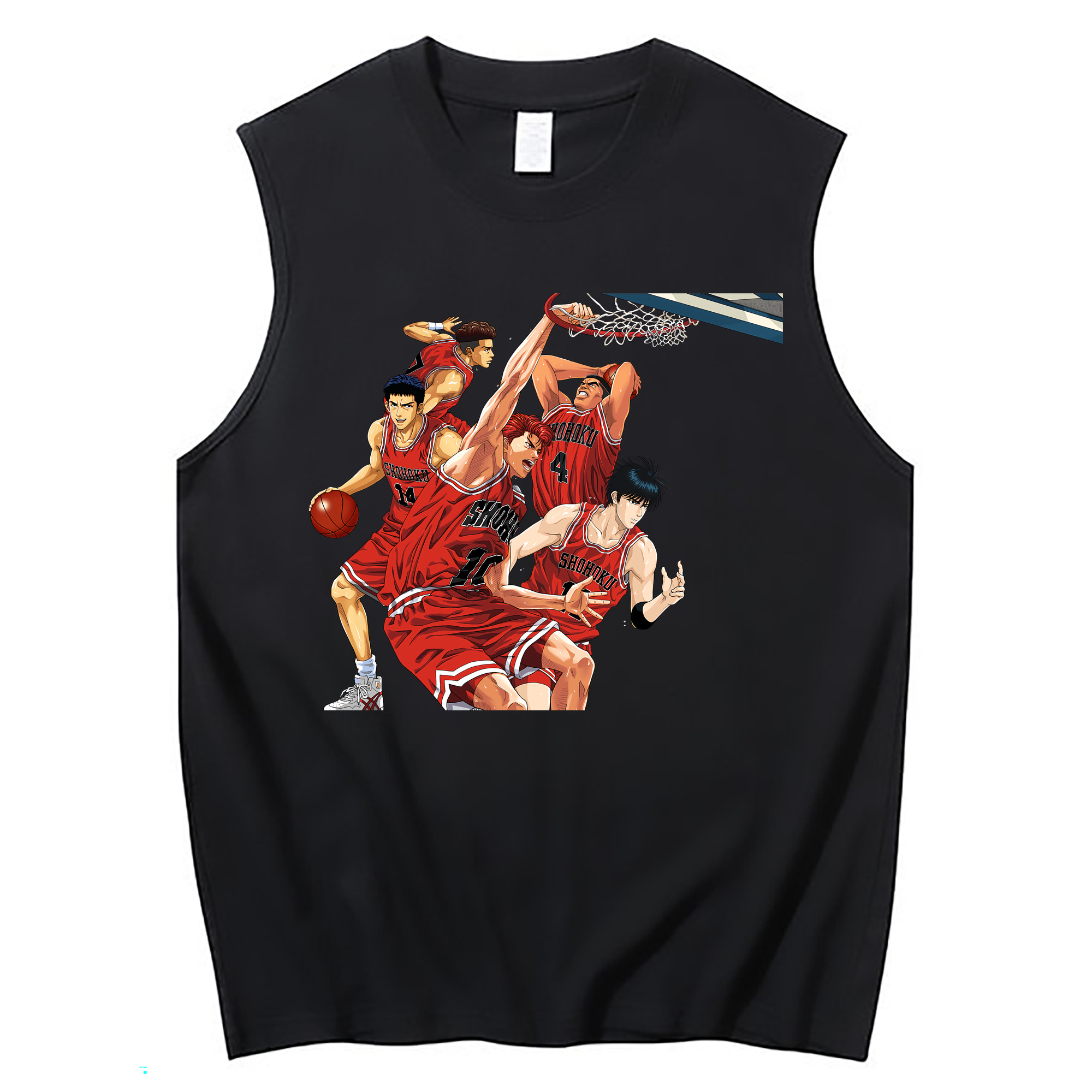 （画像用） SLAM DUNK／スラムダンク コットン100％タンクトップ（フロントプリント）