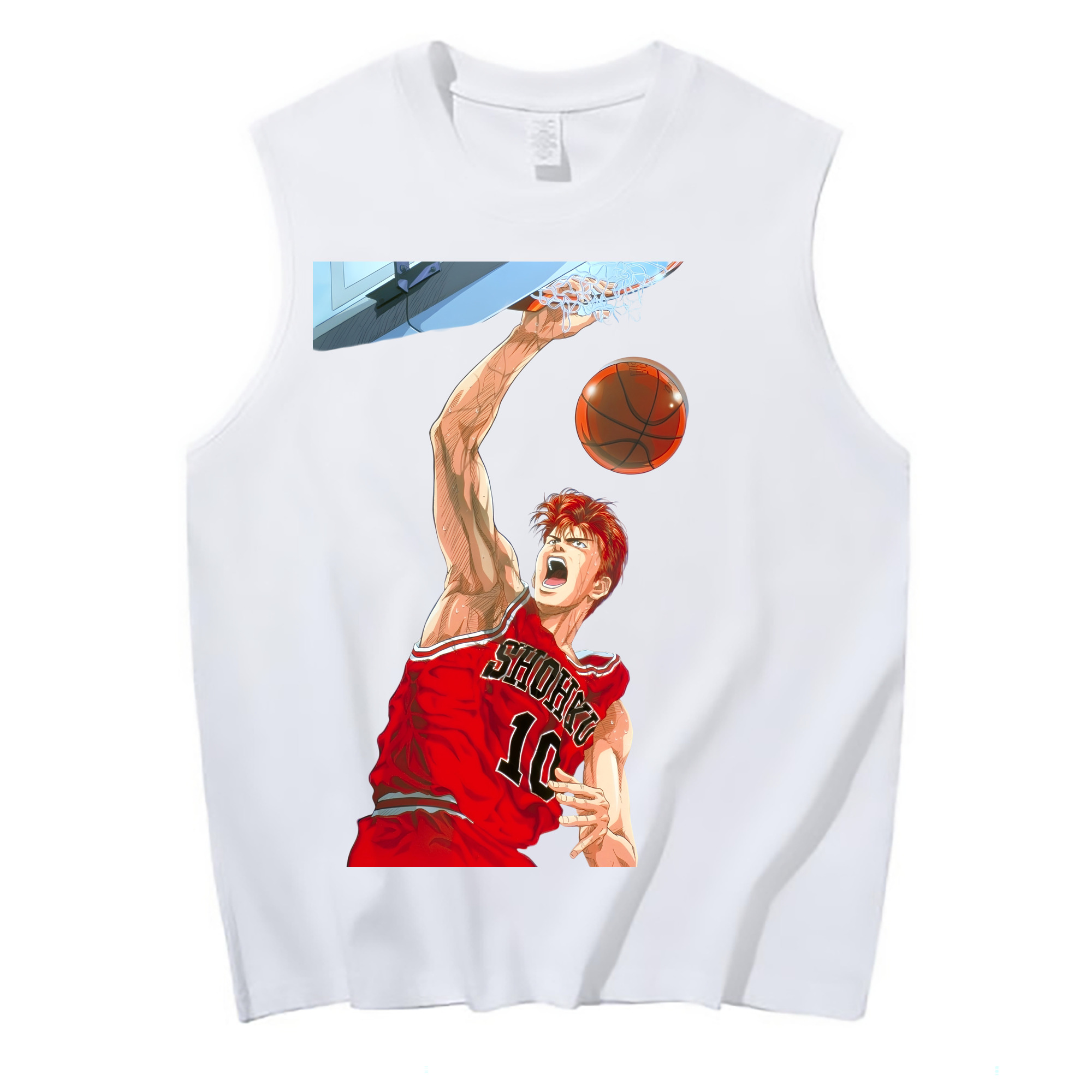 （画像用） SLAM DUNK／スラムダンク コットン100％タンクトップ（フロントプリント）