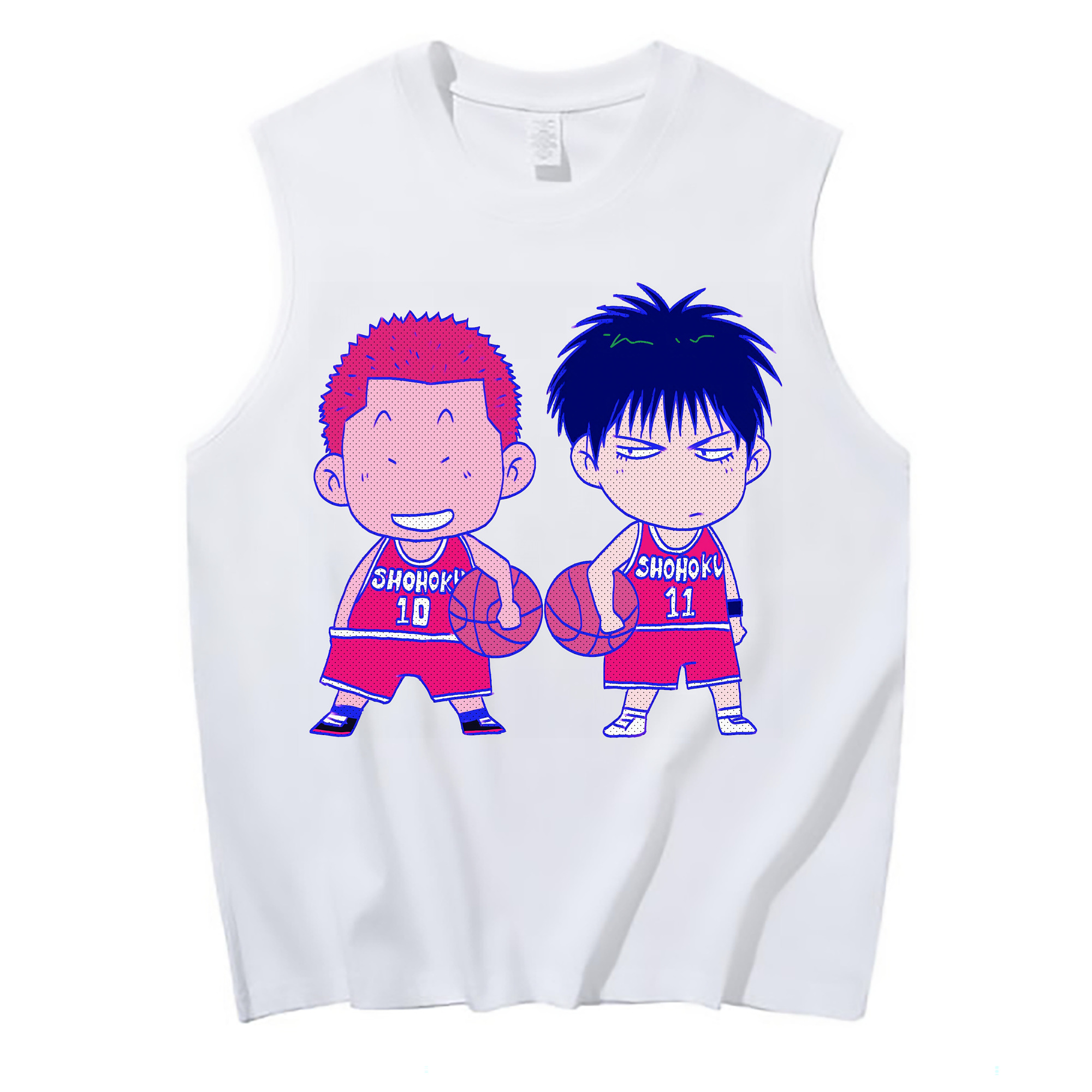 （画像用） SLAM DUNK／スラムダンク コットン100％タンクトップ（フロントプリント）