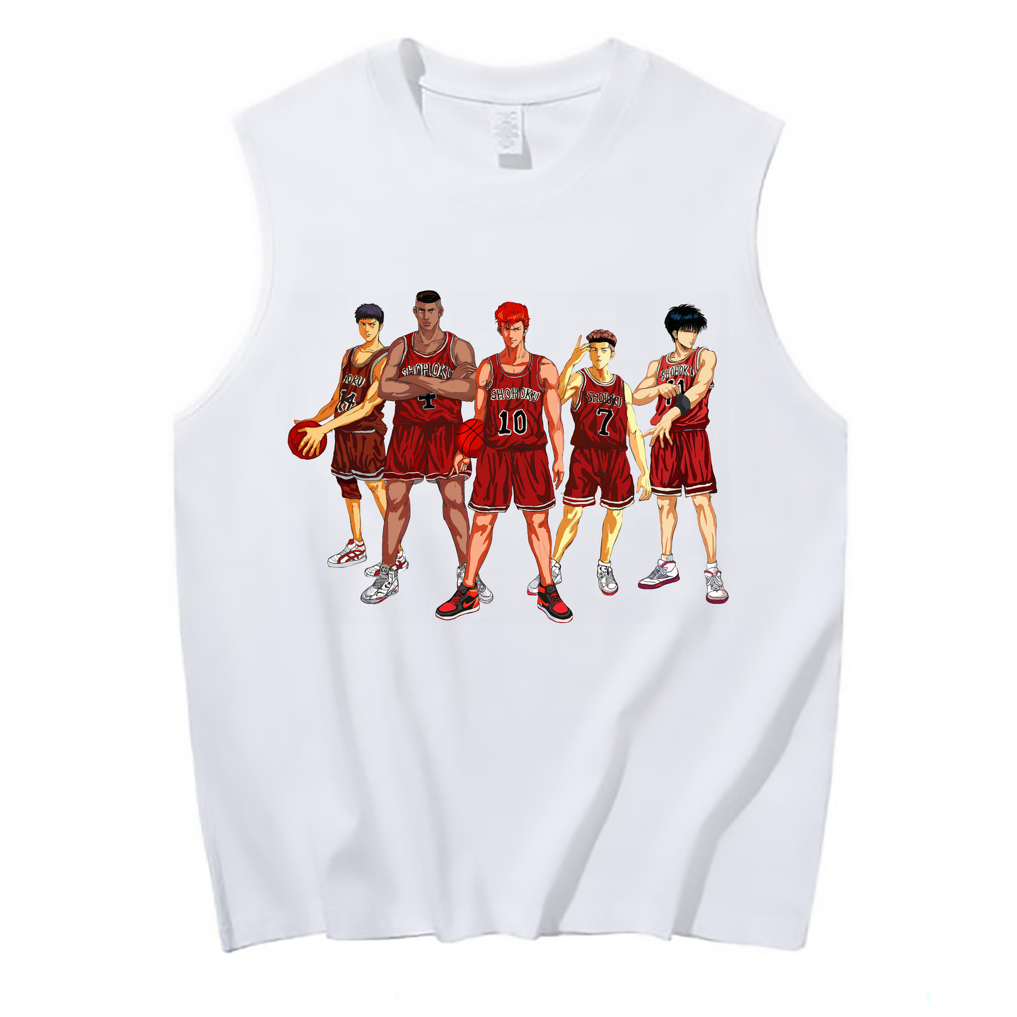 （画像用） SLAM DUNK／スラムダンク コットン100％タンクトップ（フロントプリント）