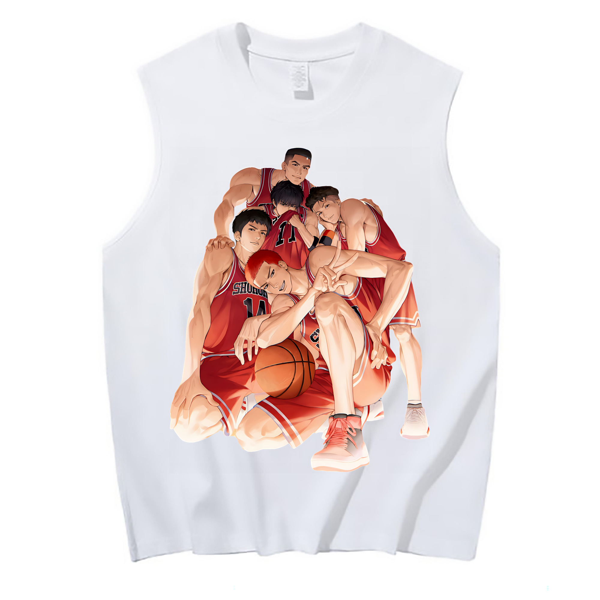 （画像用） SLAM DUNK／スラムダンク コットン100％タンクトップ（フロントプリント）