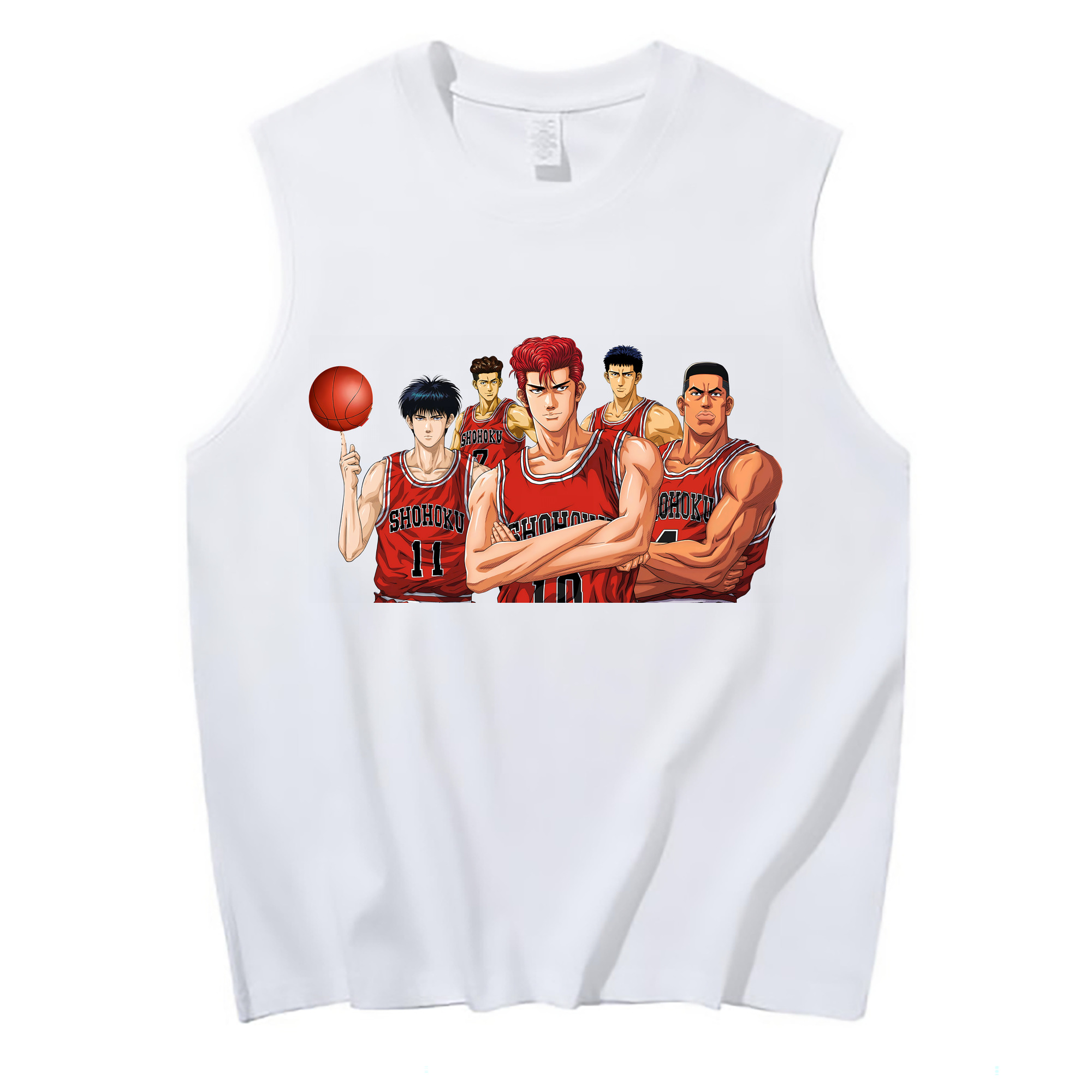 （画像用） SLAM DUNK／スラムダンク コットン100％タンクトップ（フロントプリント）