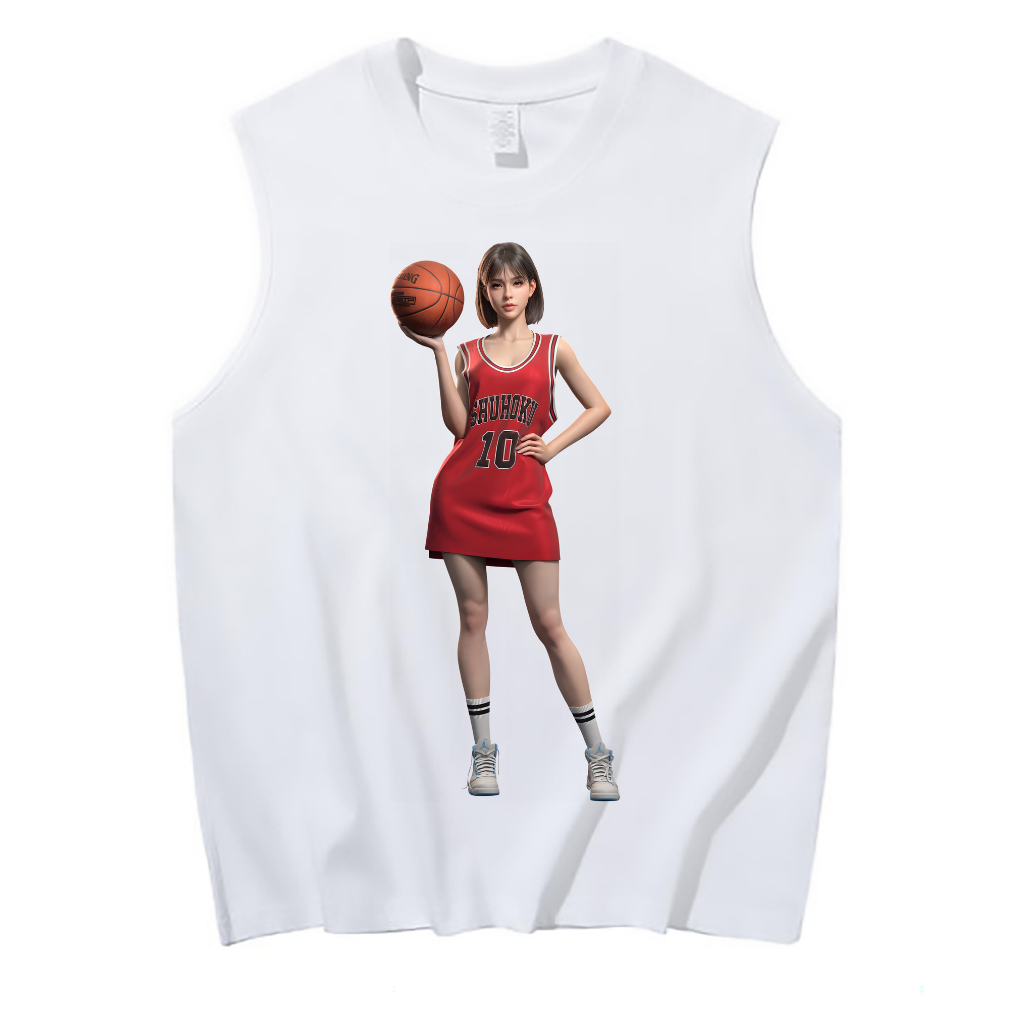 （画像用） SLAM DUNK／スラムダンク コットン100％タンクトップ（フロントプリント）