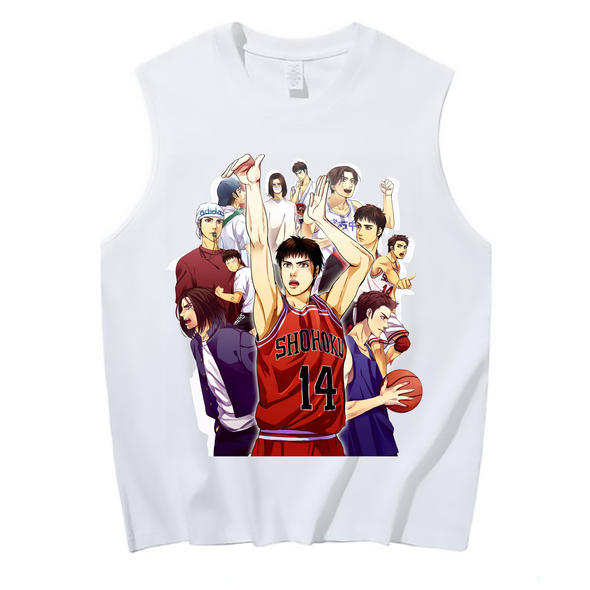 （画像用） SLAM DUNK／スラムダンク コットン100％タンクトップ（フロントプリント）
