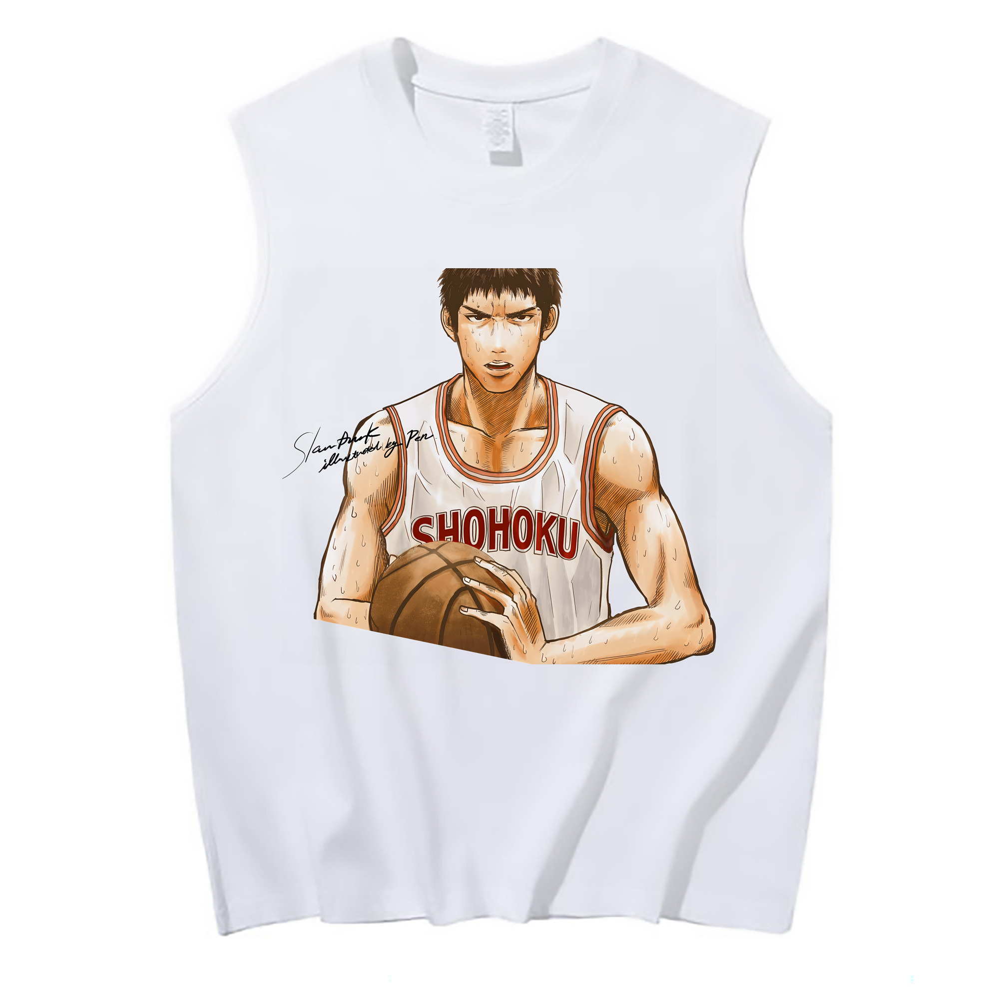 （画像用） SLAM DUNK／スラムダンク コットン100％タンクトップ（フロントプリント）