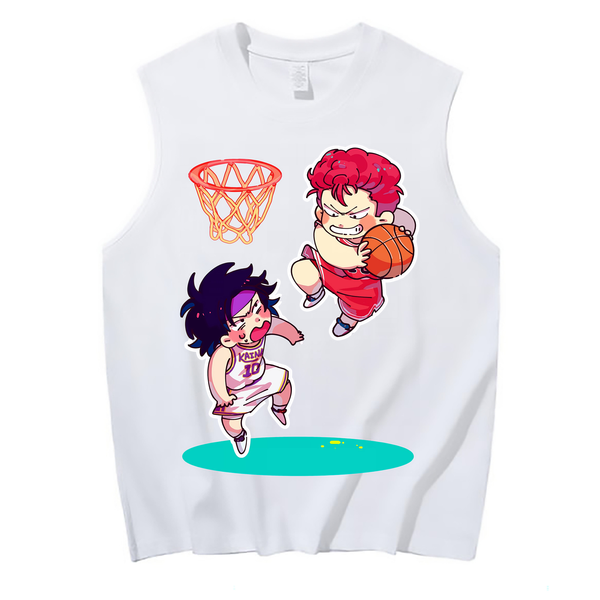 （画像用） SLAM DUNK／スラムダンク コットン100％タンクトップ（フロントプリント）