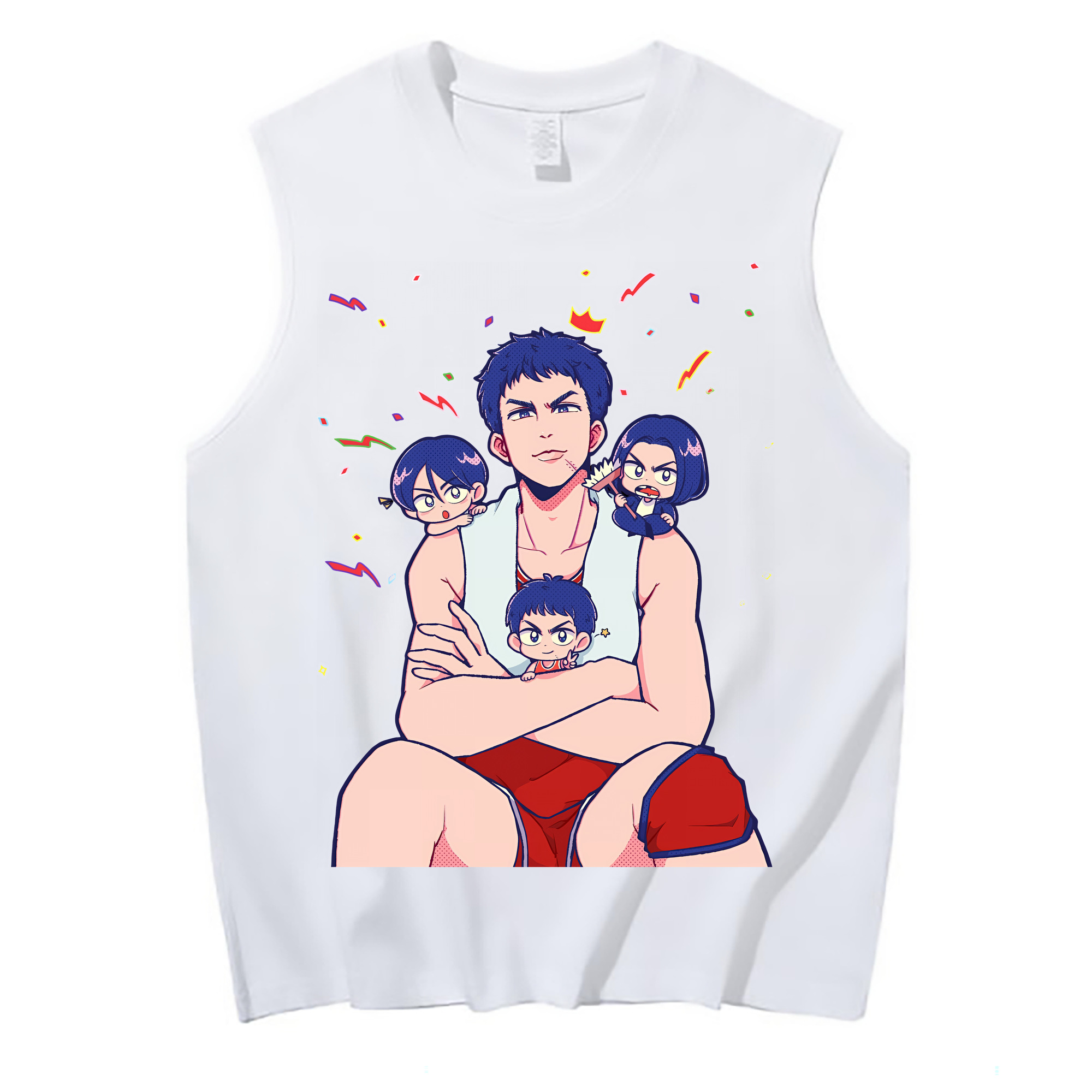（画像用） SLAM DUNK／スラムダンク コットン100％タンクトップ（フロントプリント）