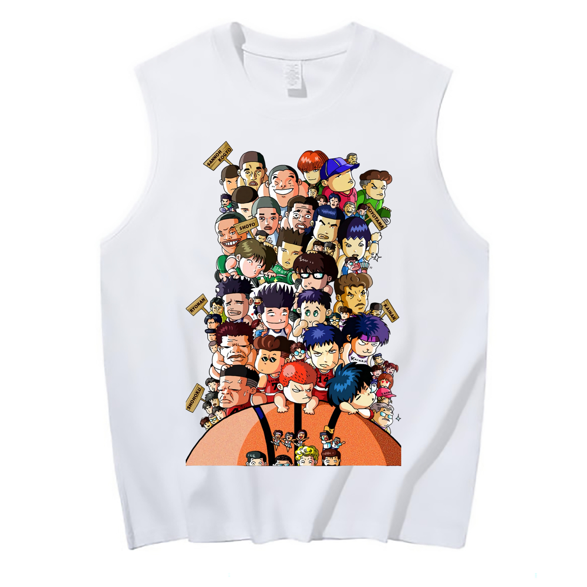 （画像用） SLAM DUNK／スラムダンク コットン100％タンクトップ（フロントプリント）