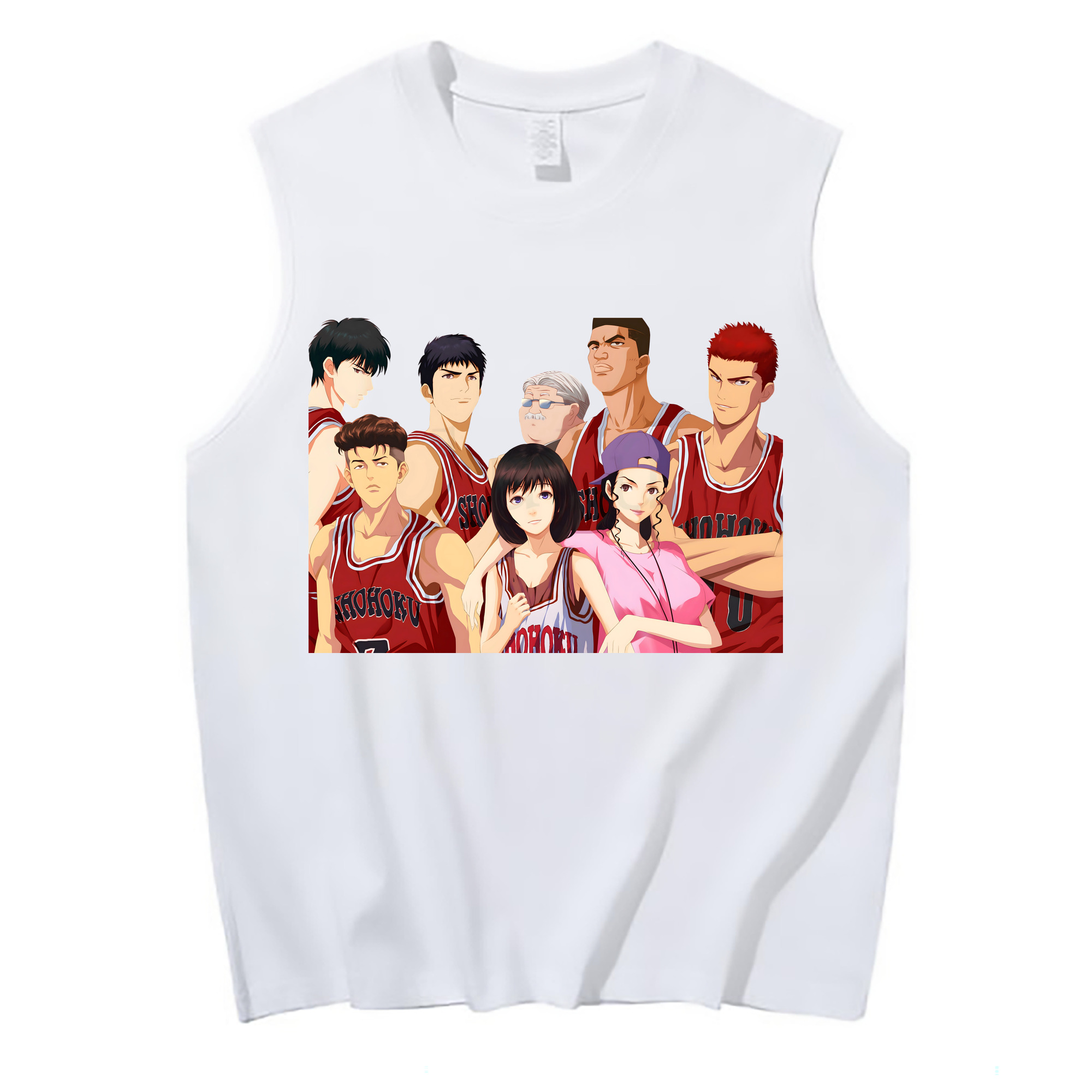 （画像用） SLAM DUNK／スラムダンク コットン100％タンクトップ（フロントプリント）