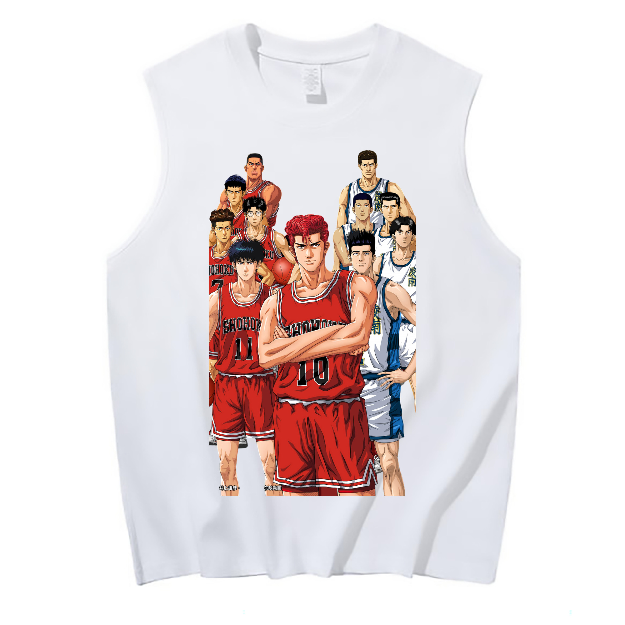 （画像用） SLAM DUNK／スラムダンク コットン100％タンクトップ（フロントプリント）