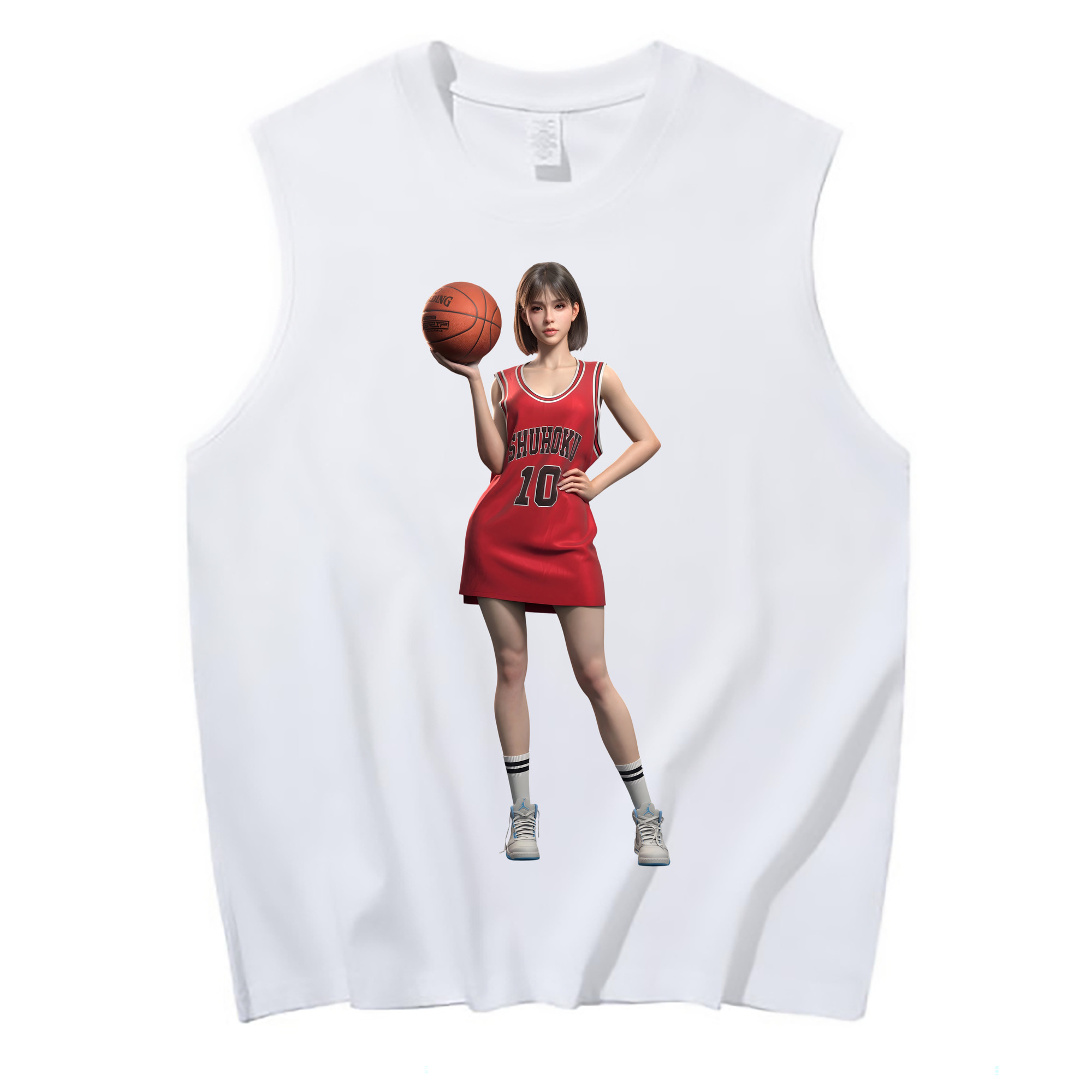 （画像用） SLAM DUNK／スラムダンク コットン100％タンクトップ（フロントプリント）