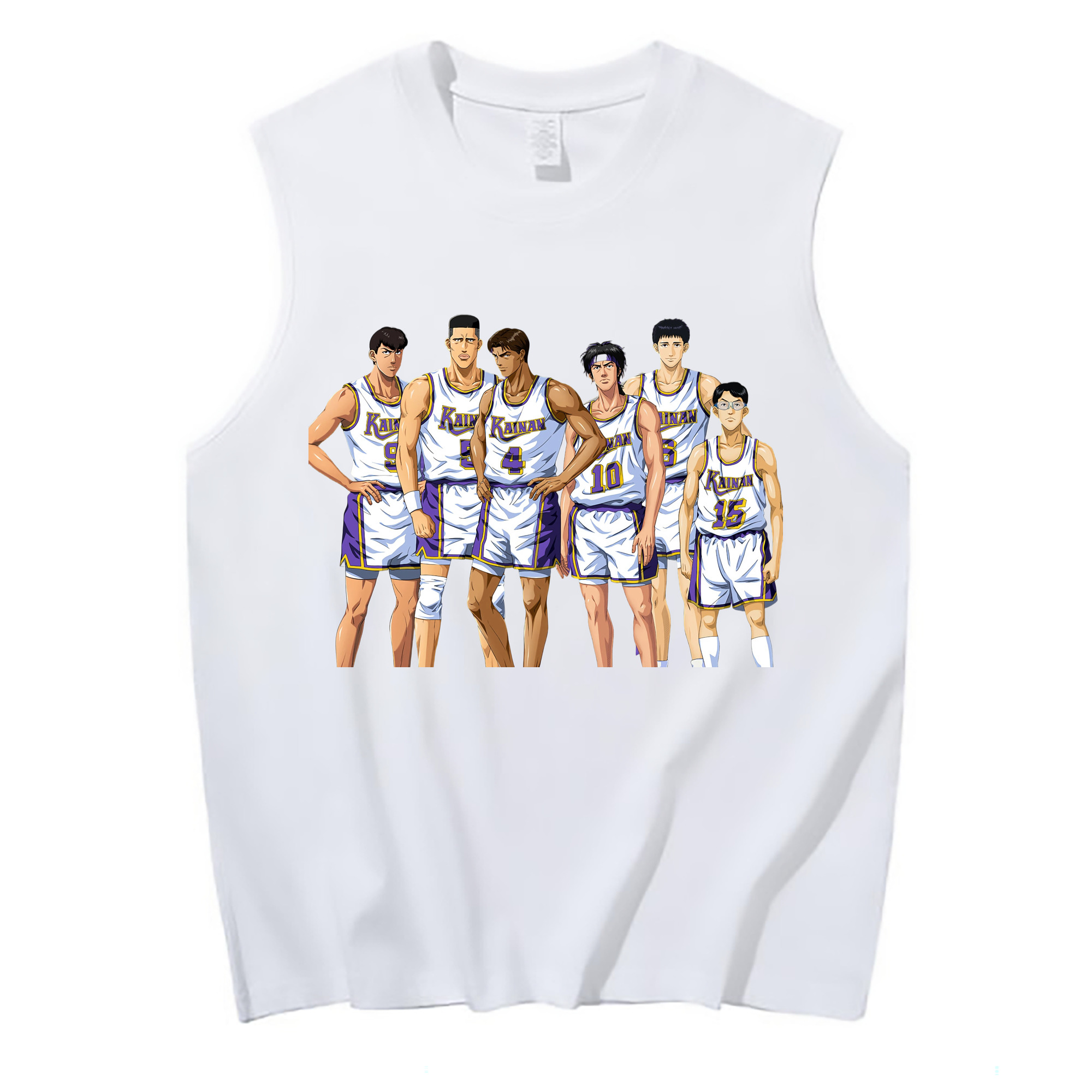 （画像用） SLAM DUNK／スラムダンク コットン100％タンクトップ（フロントプリント）