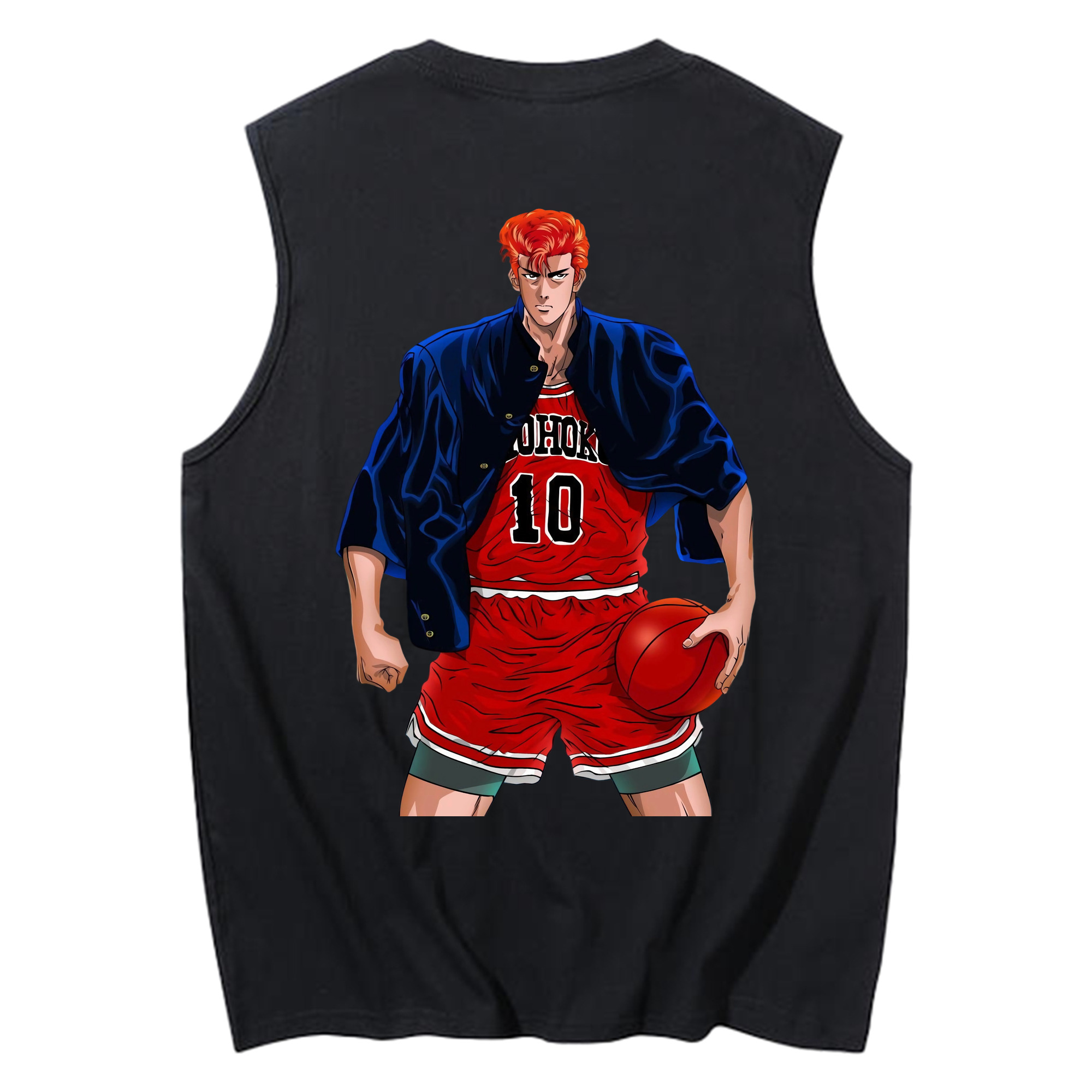 （画像用） SLAM DUNK／スラムダンク コットン100％タンクトップ（背面プリント）