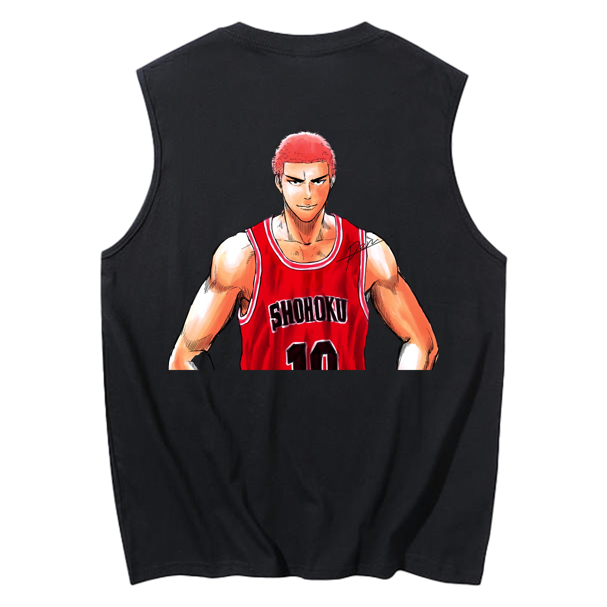 （画像用） SLAM DUNK／スラムダンク コットン100％タンクトップ（背面プリント）