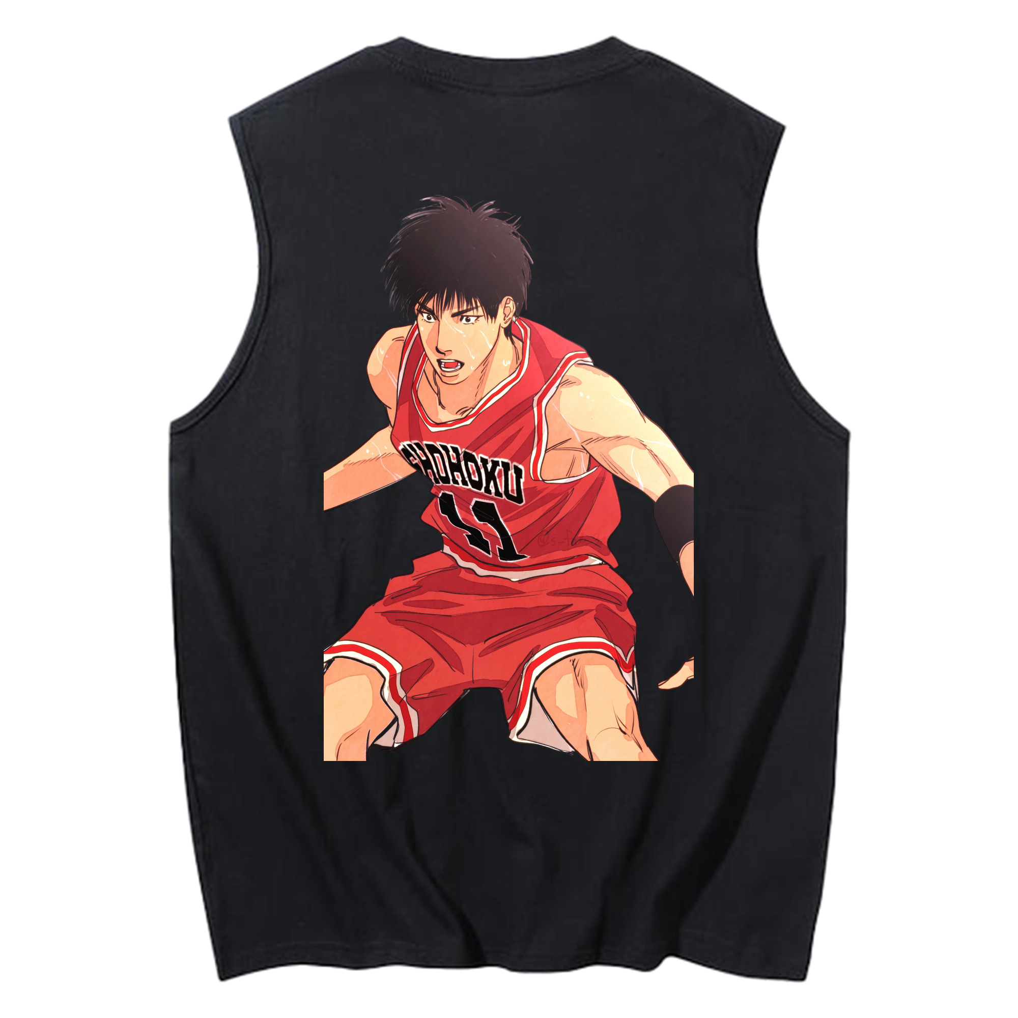 （画像用） SLAM DUNK／スラムダンク コットン100％タンクトップ（背面プリント）
