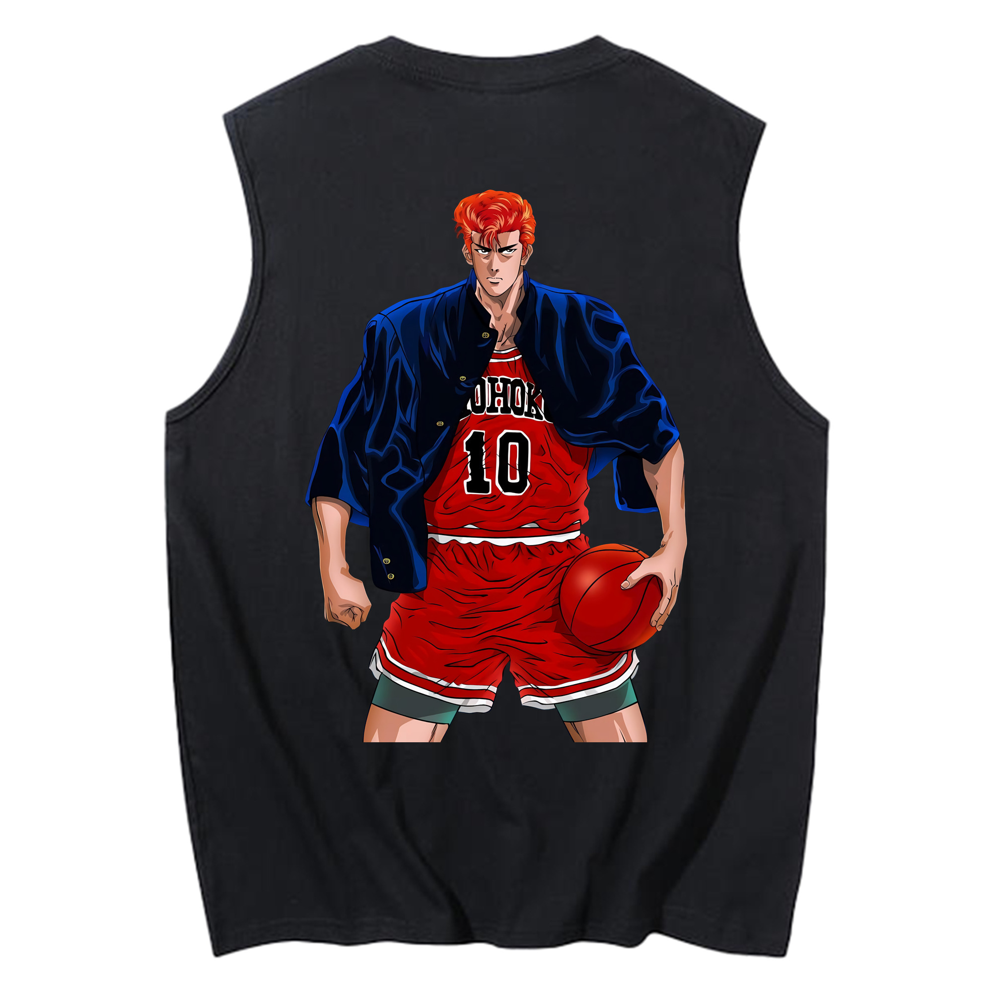 （画像用） SLAM DUNK／スラムダンク コットン100％タンクトップ（背面プリント）