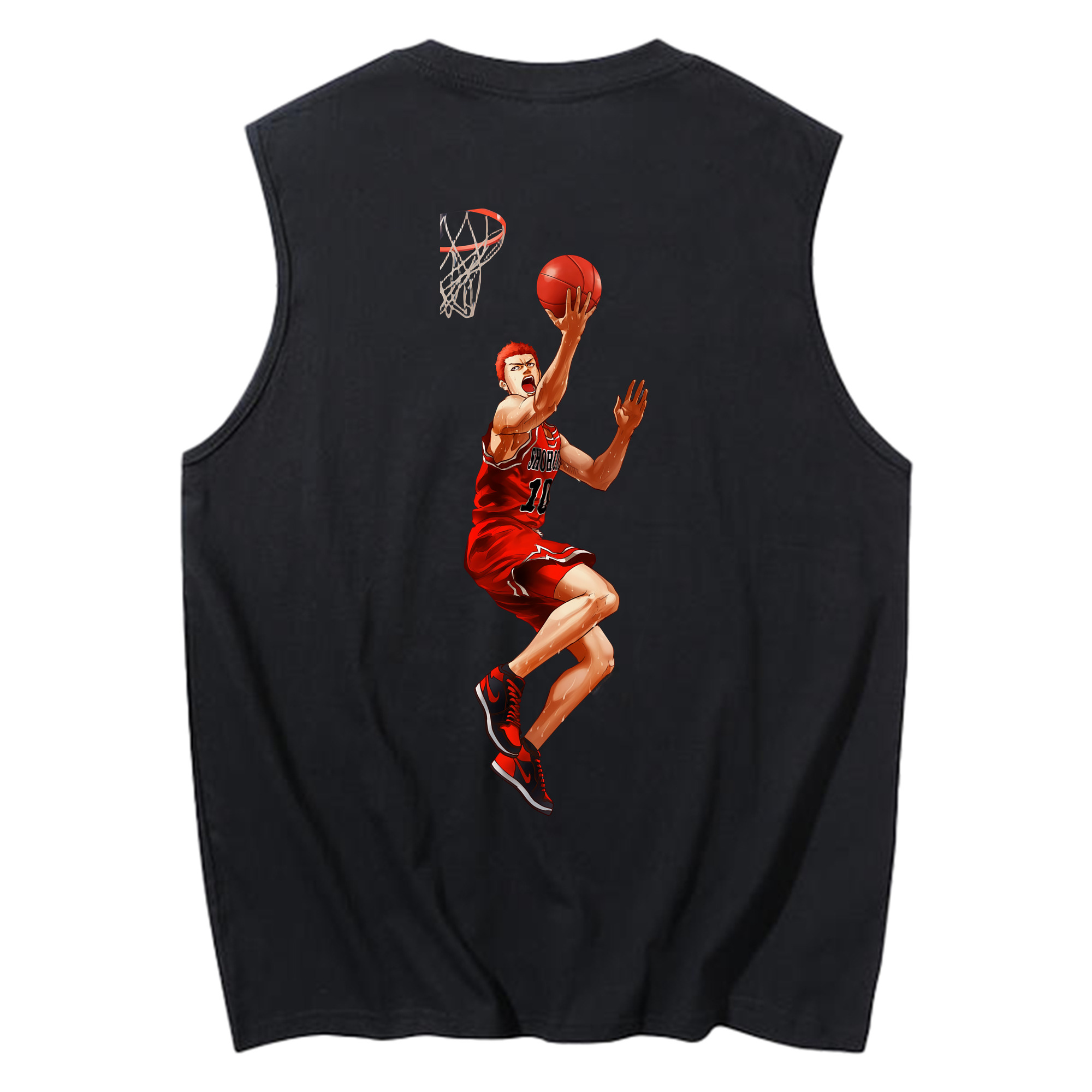 （画像用） SLAM DUNK／スラムダンク コットン100％タンクトップ（背面プリント）