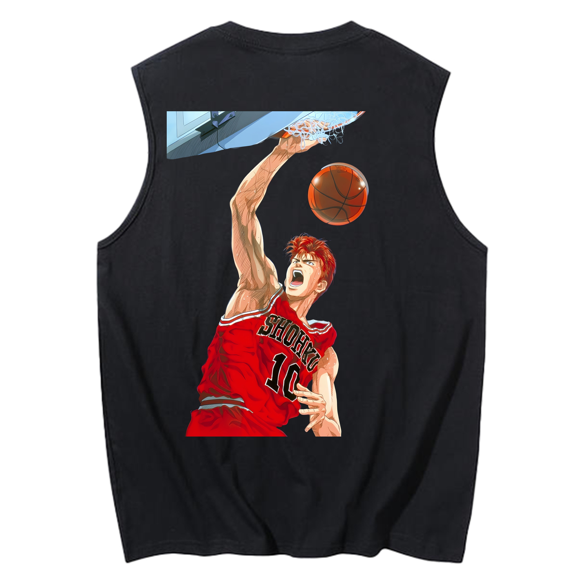 （画像用） SLAM DUNK／スラムダンク コットン100％タンクトップ（背面プリント）