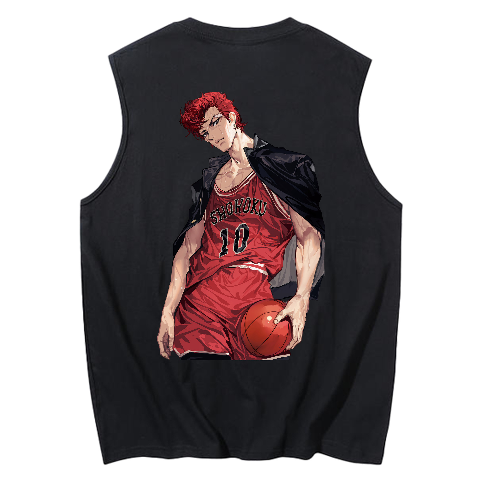 （画像用） SLAM DUNK／スラムダンク コットン100％タンクトップ（背面プリント）