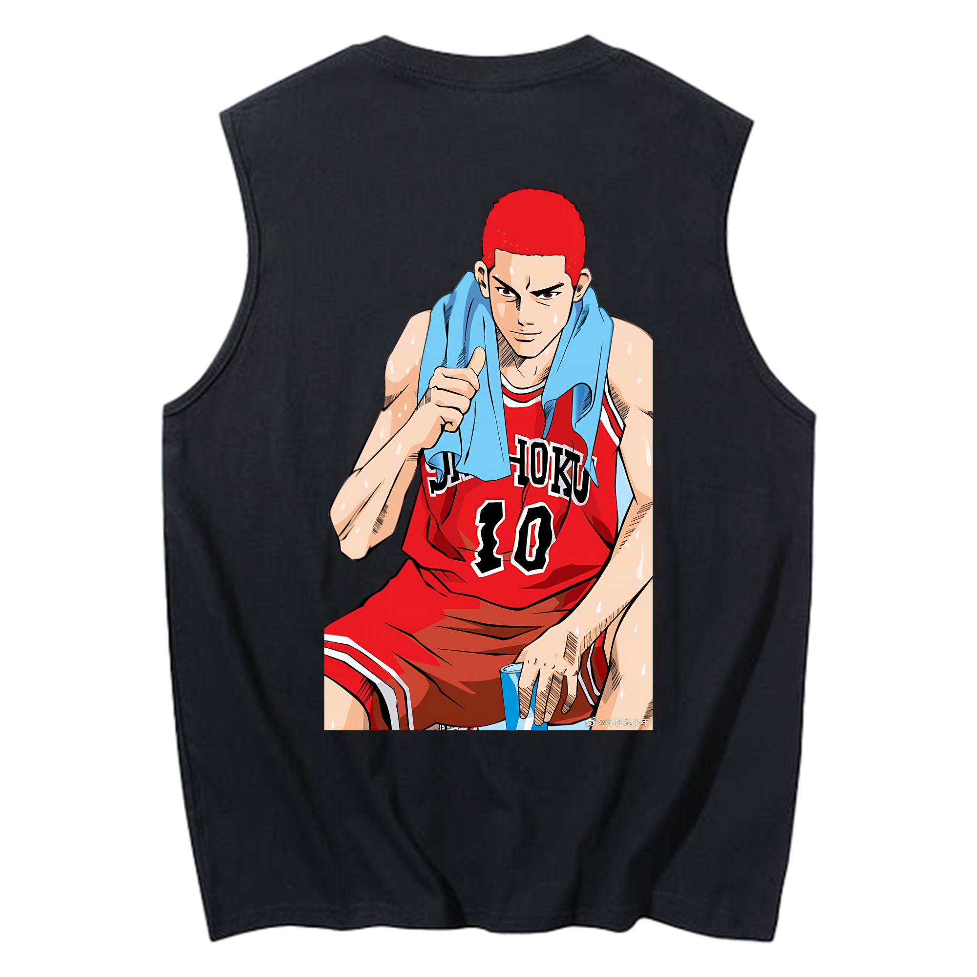 （画像用） SLAM DUNK／スラムダンク コットン100％タンクトップ（背面プリント）