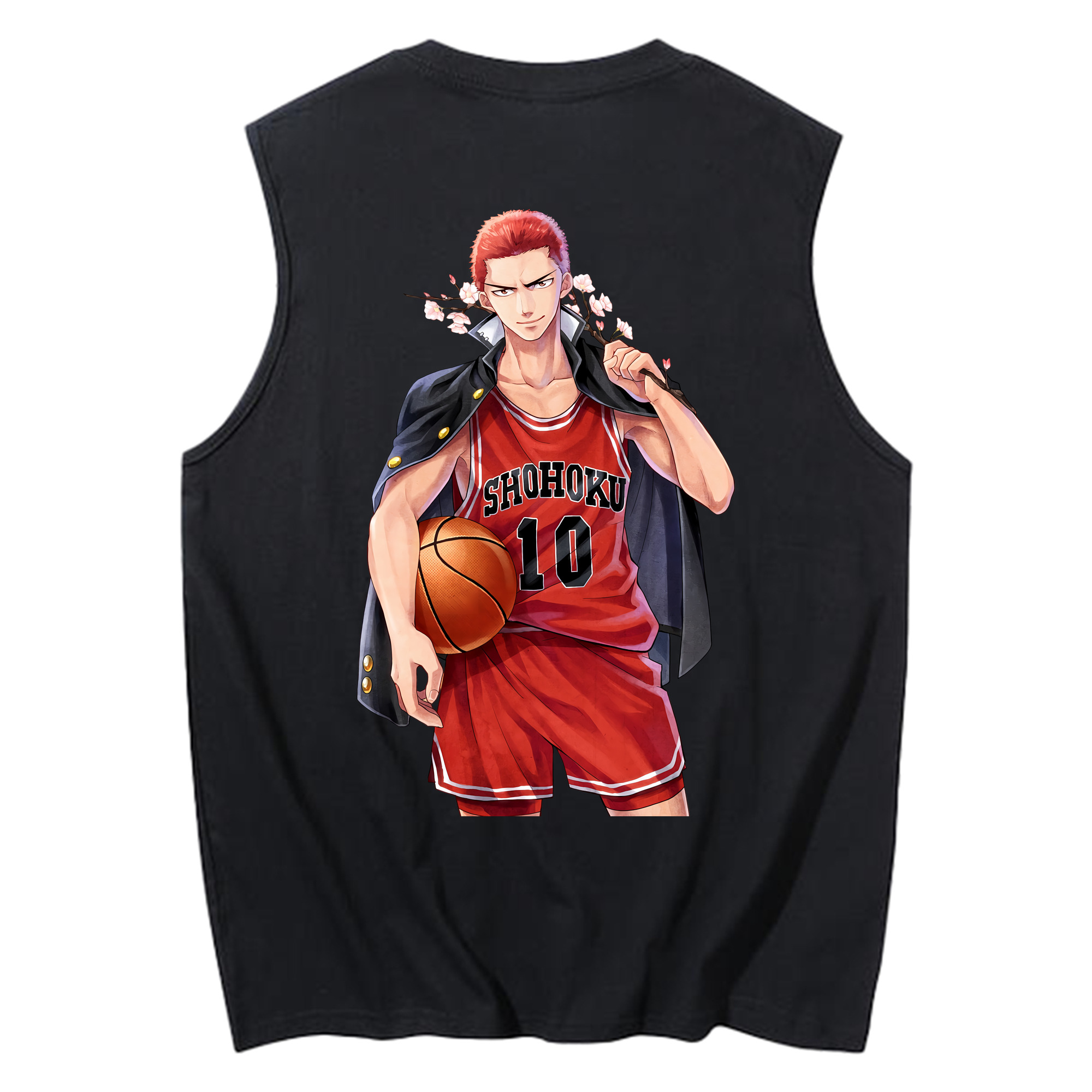 （画像用） SLAM DUNK／スラムダンク コットン100％タンクトップ（背面プリント）