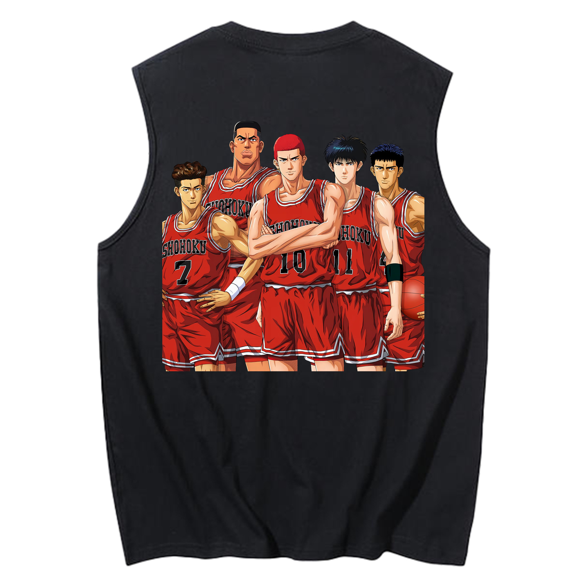 （画像用） SLAM DUNK／スラムダンク コットン100％タンクトップ（背面プリント）