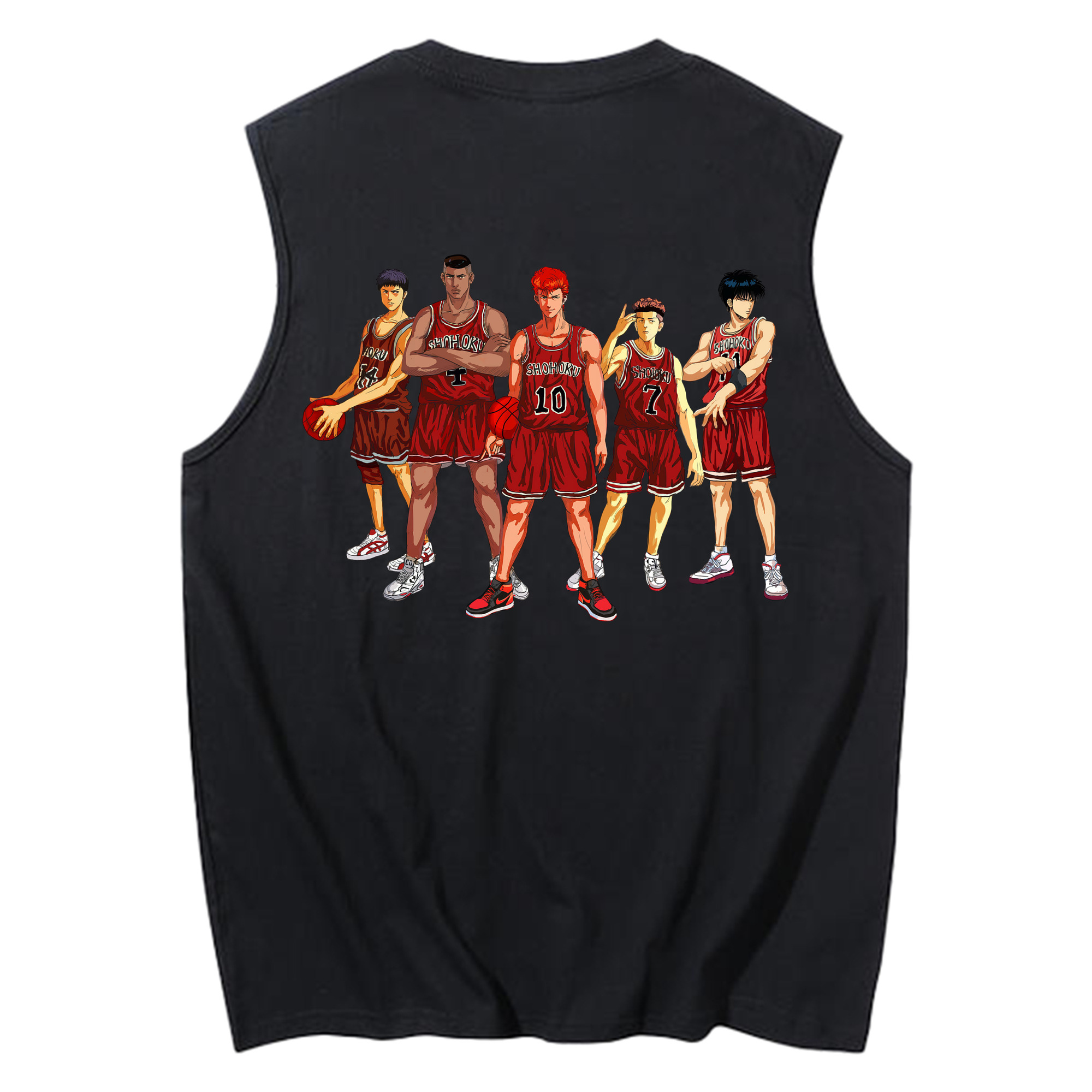 （画像用） SLAM DUNK／スラムダンク コットン100％タンクトップ（背面プリント）