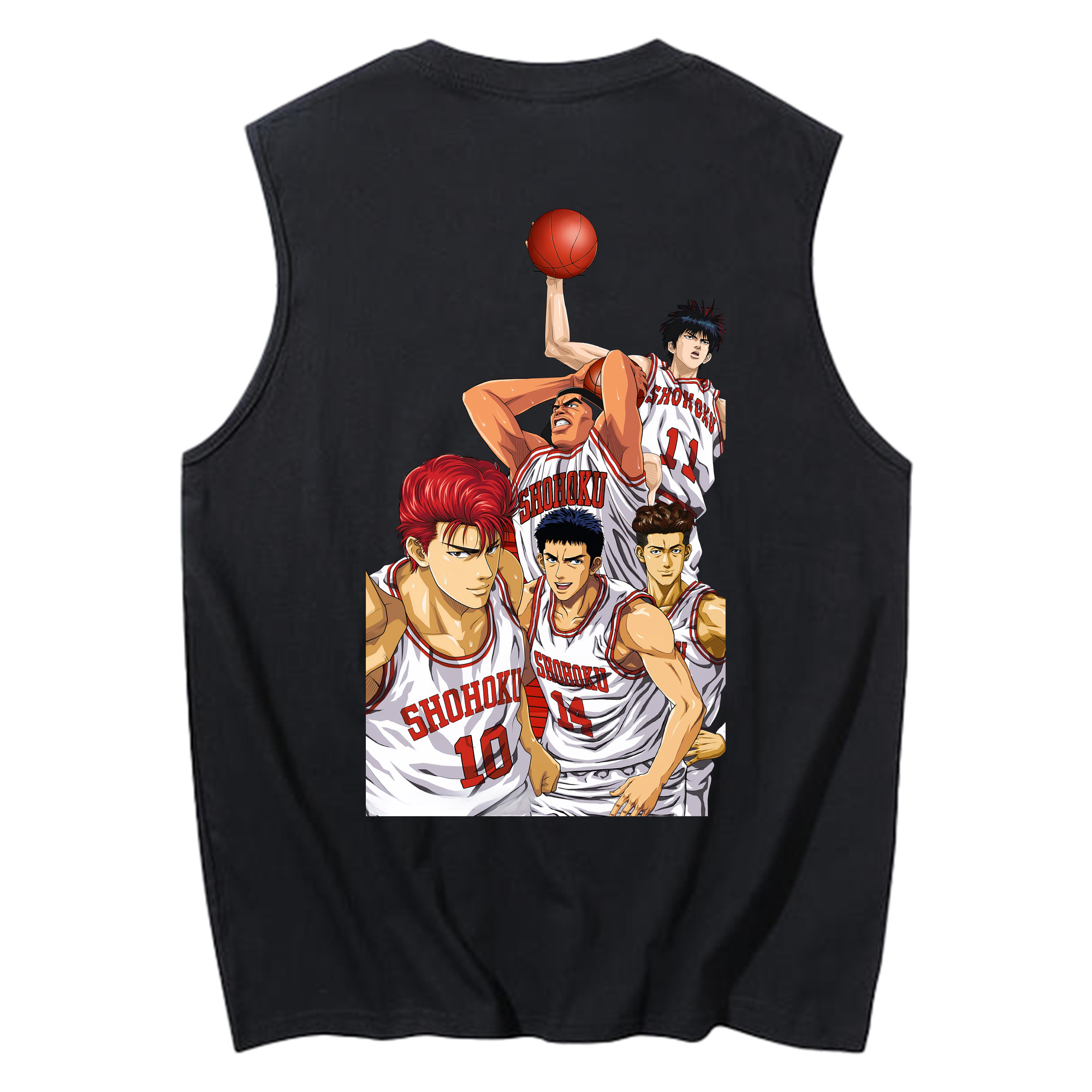 （画像用） SLAM DUNK／スラムダンク コットン100％タンクトップ（背面プリント）