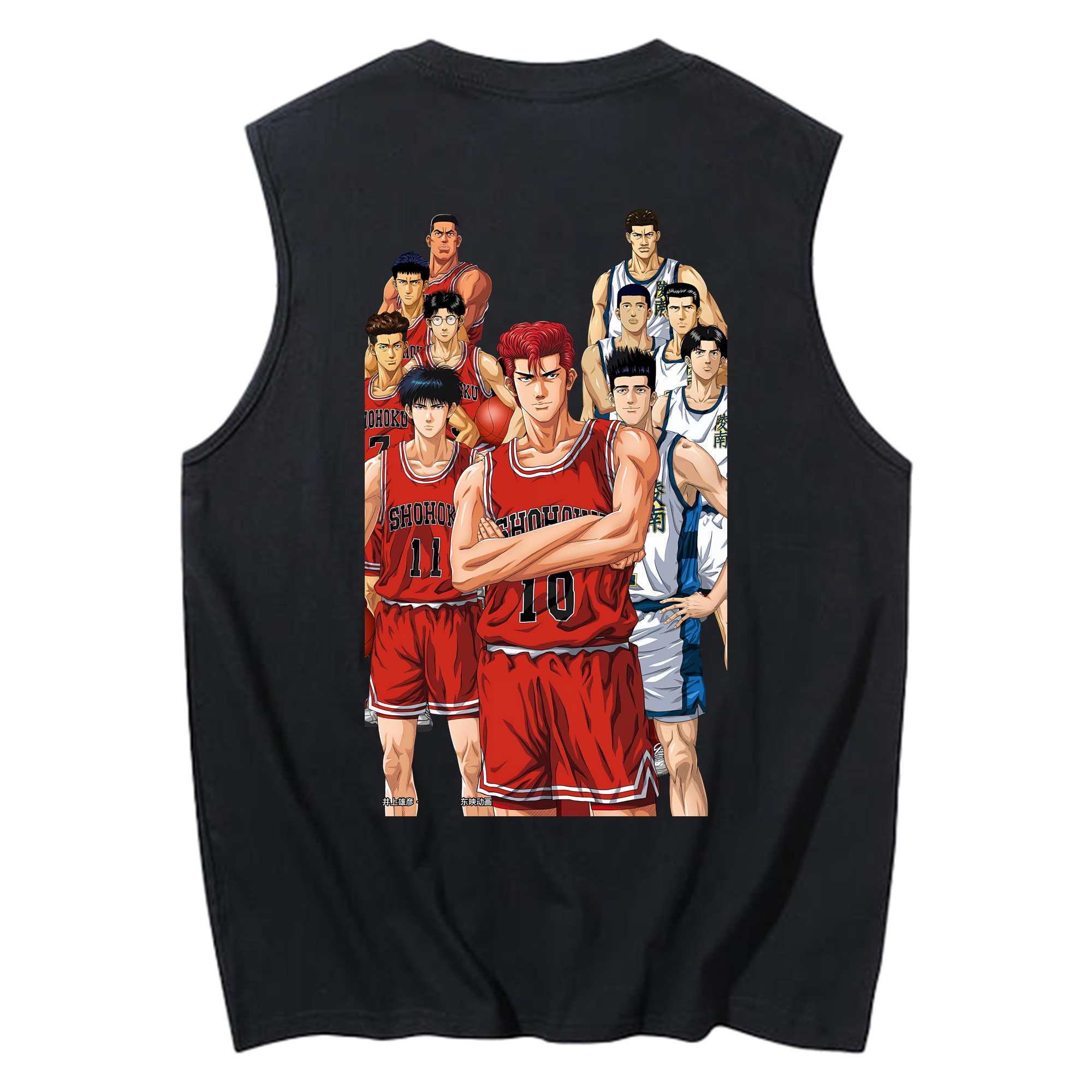 （画像用） SLAM DUNK／スラムダンク コットン100％タンクトップ（背面プリント）