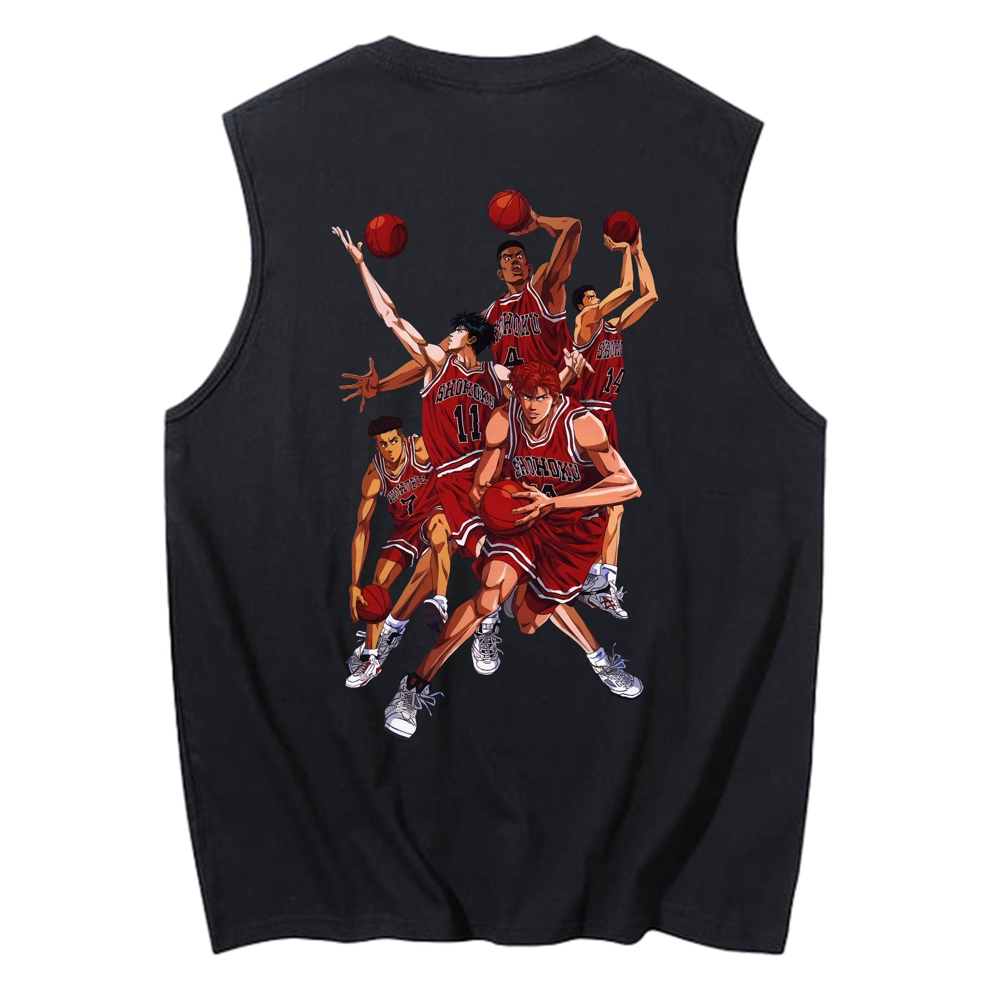 （画像用） SLAM DUNK／スラムダンク コットン100％タンクトップ（背面プリント）