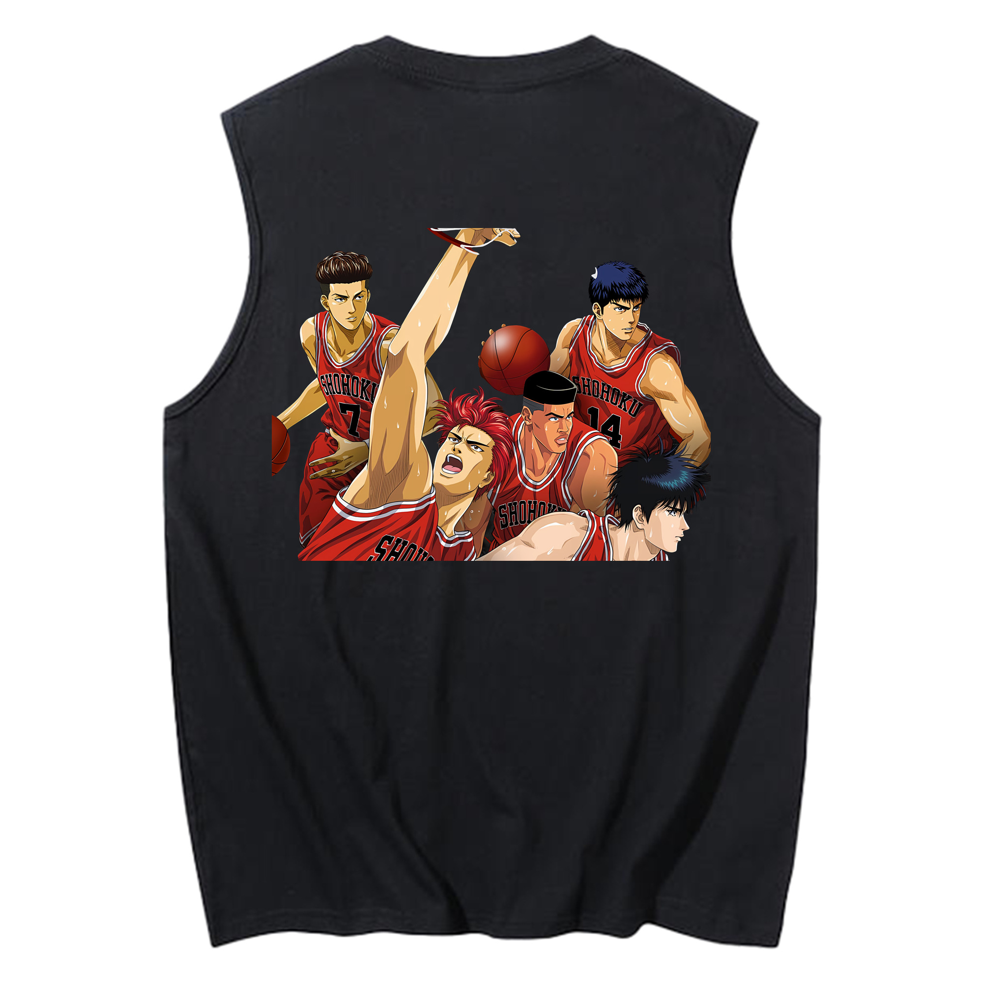 （画像用） SLAM DUNK／スラムダンク コットン100％タンクトップ（背面プリント）