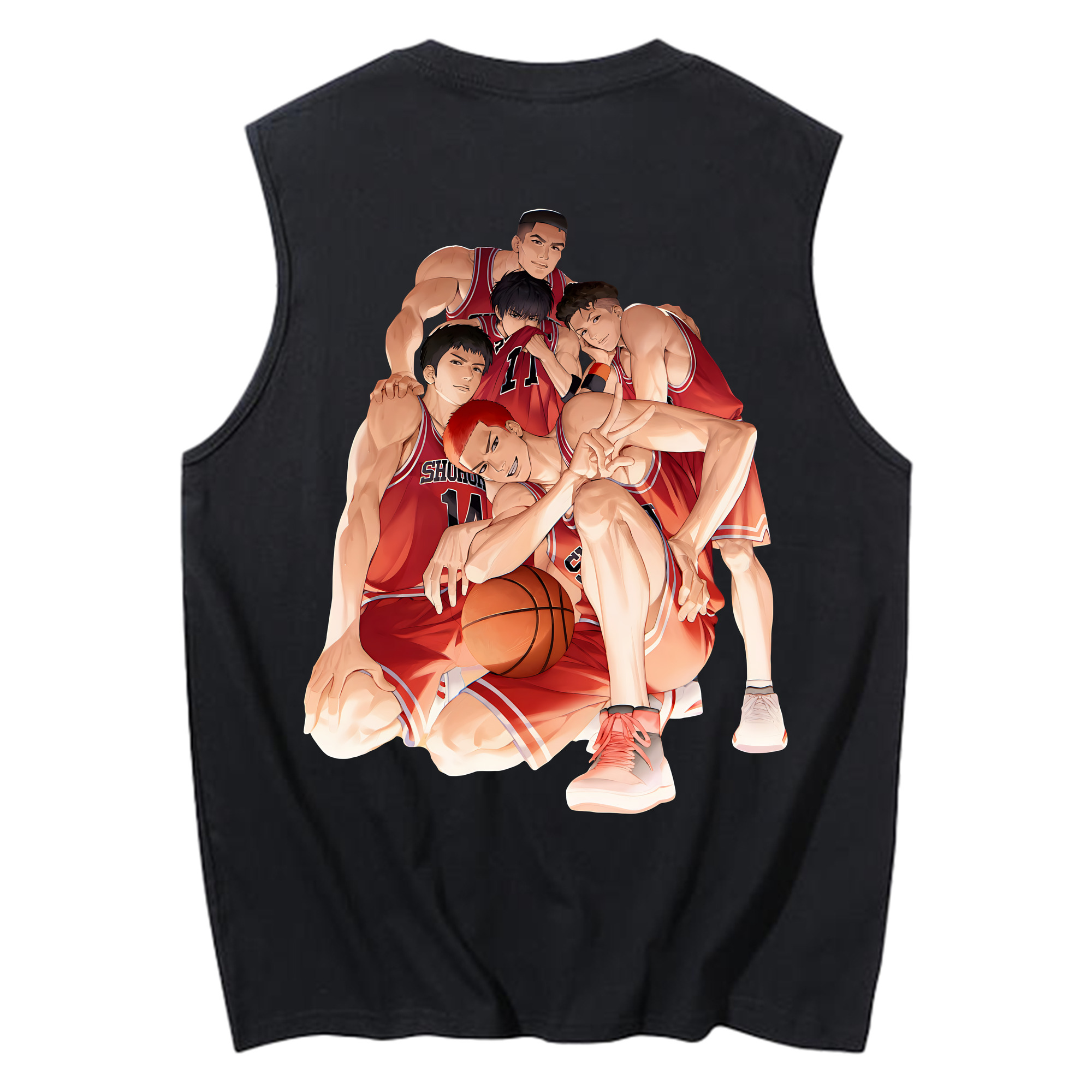 （画像用） SLAM DUNK／スラムダンク コットン100％タンクトップ（背面プリント）